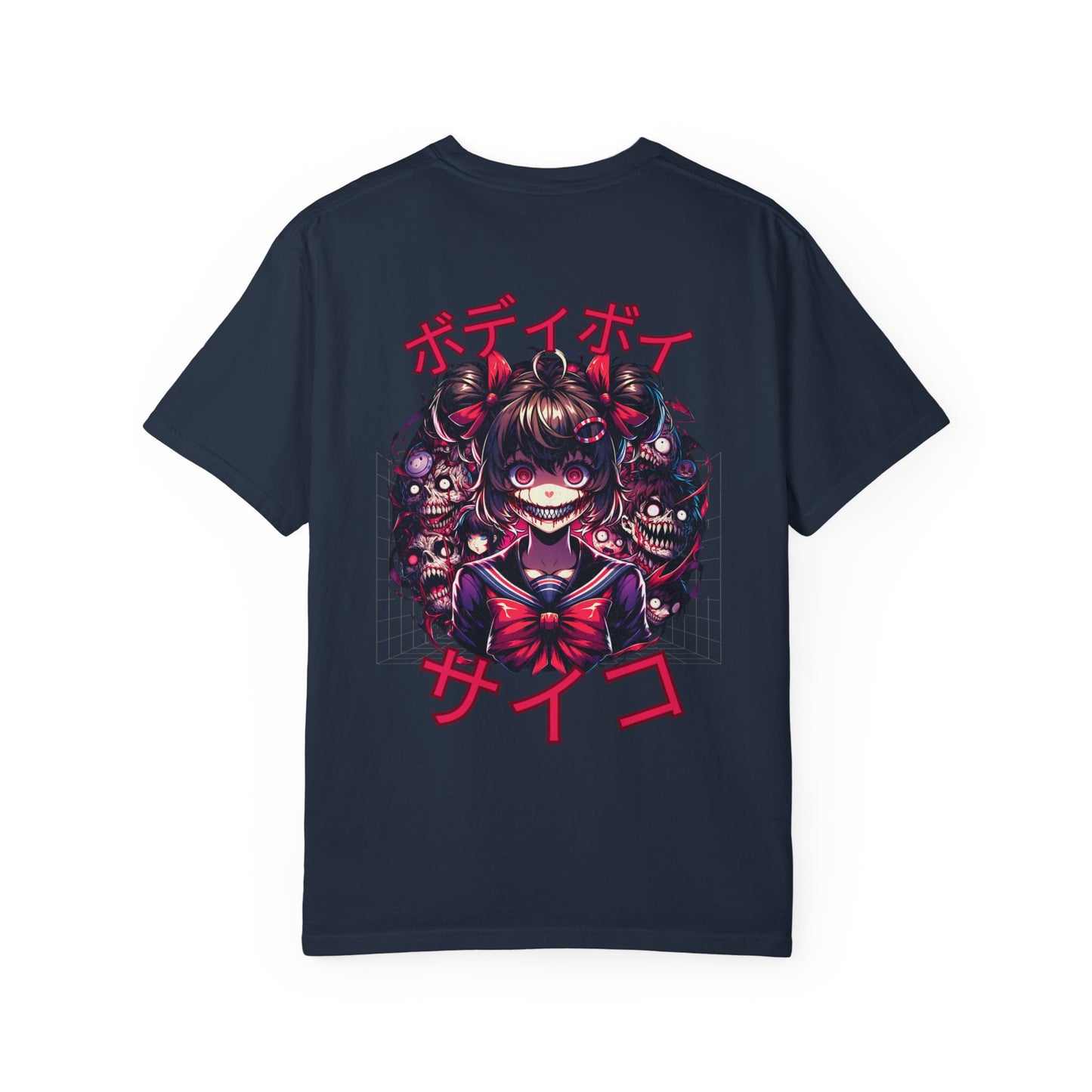 Unisex Garment-Dyed Graphic T-Shirt with Unique Anime Design, Casual Wear, Anime Enthusiast Gift, Fun Streetwear, Graphic Tee, Birthday Gift