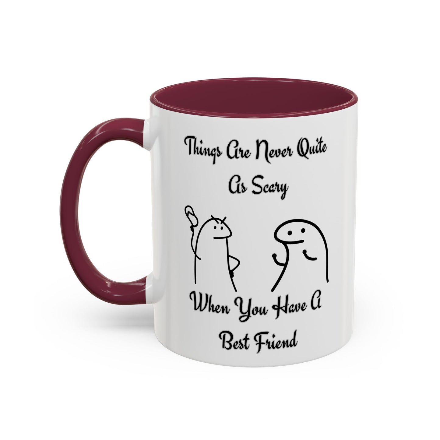 Best Friend Coffee Mug, Colorful Friendship Mug, Cute Gift for Friends, Inspirational Quote Mug, 11oz, 15oz