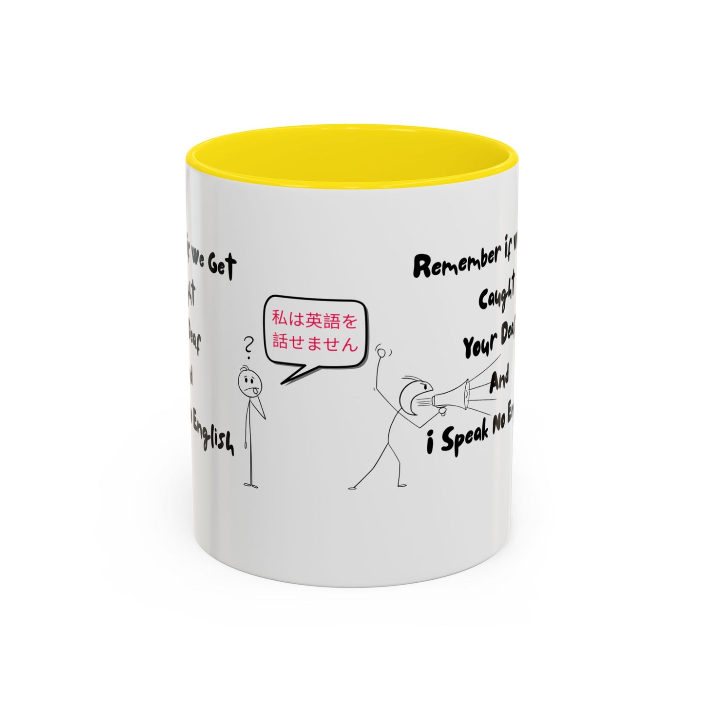 Humorous Accent Coffee Mug, Funny Gift for Language Lovers, Quirky Tea Mug, Cute Coffee Cup, Ideal for Friends, Family, or Students