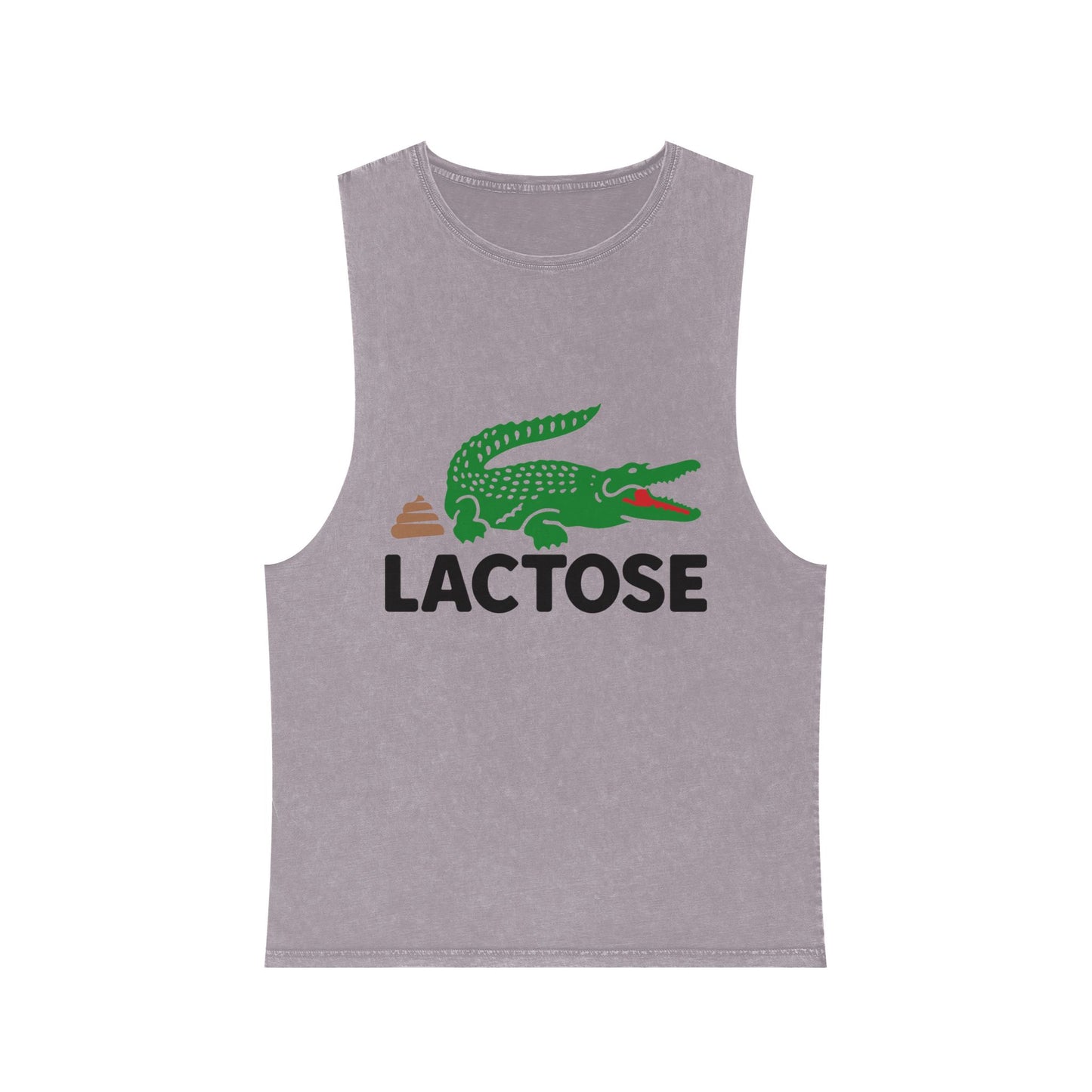Lactose Graphic Tank Top | Casual Unisex Summer Wear, Fun Gift for Foodies, Festival Apparel, Beach Day Essential