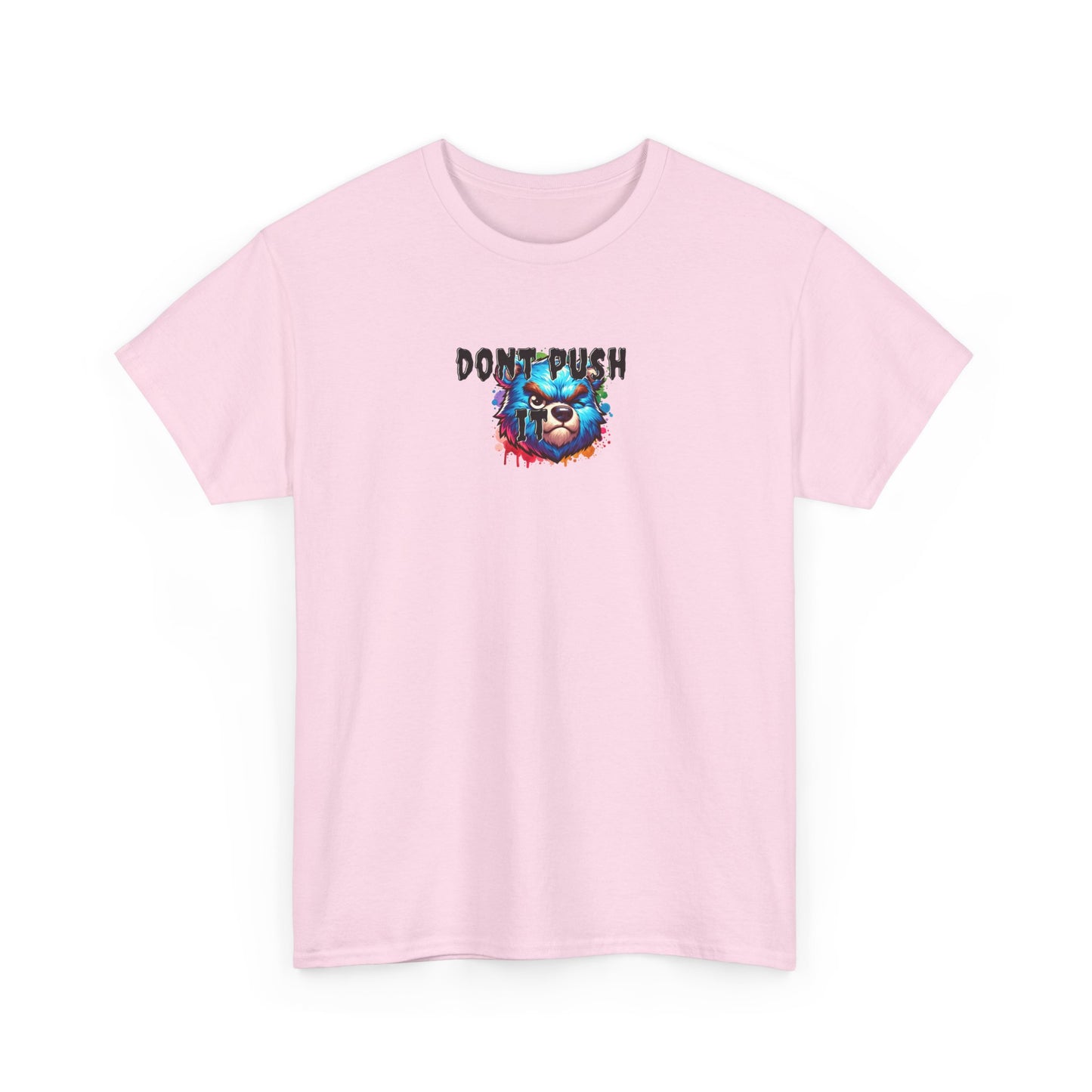 Don't Push My Buttons Unisex Heavy Cotton Tee | Funny Graphic Tee, Casual Wear, Gift for Fun-Loving Friends, Birthday Gift, Graphic T-Shirt