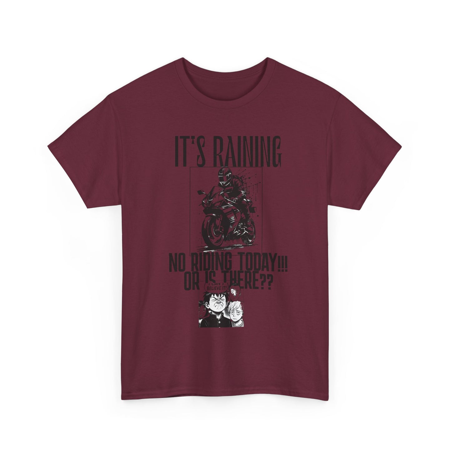 Motorcycle Rainy Day Tee - Fun Biker Shirt for Riders, Unisex Graphic Tee, Gift for Motorcycle Enthusiasts, Outdoor Adventure Apparel
