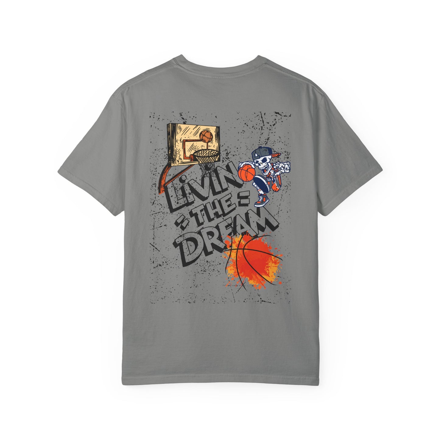 Living the Dream T-Shirt, Unisex Basketball Tee, Gift for Sports Lovers, Casual Wear, Unique Graphic T-Shirt, Streetwear Fashion
