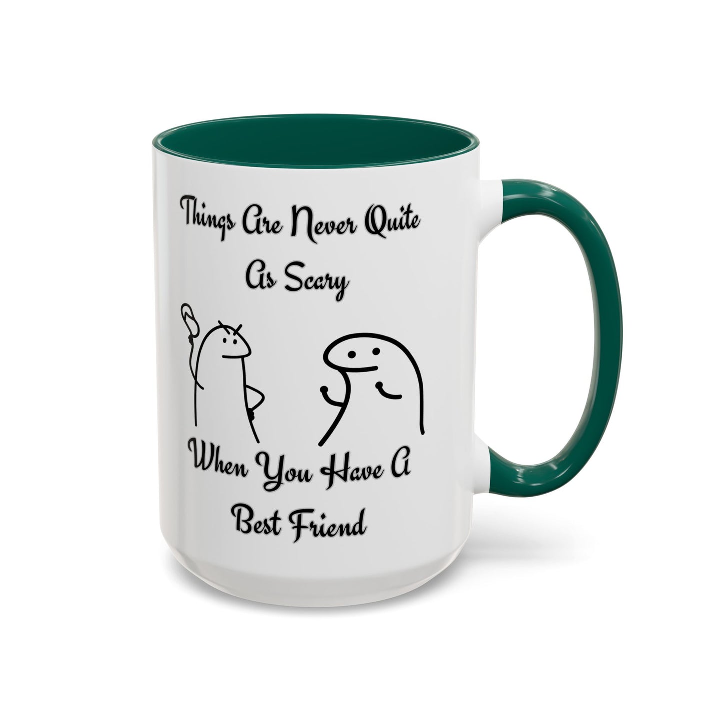 Best Friend Coffee Mug, Colorful Friendship Mug, Cute Gift for Friends, Inspirational Quote Mug, 11oz, 15oz