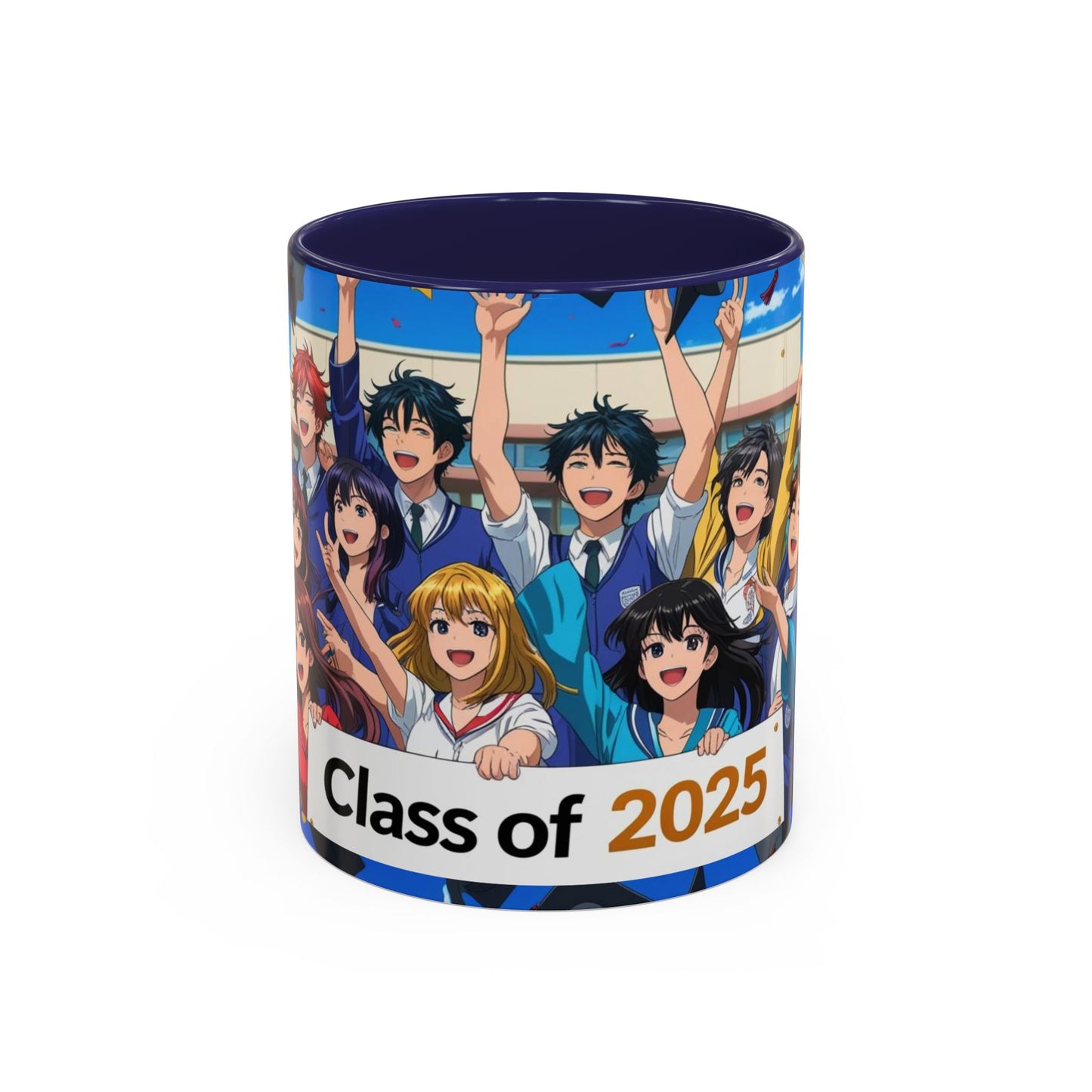 Anime Graduation Coffee Mug for Class of 2025, Personalized Gift, School Memories, Graduation Celebration, Unique Teacher Gift