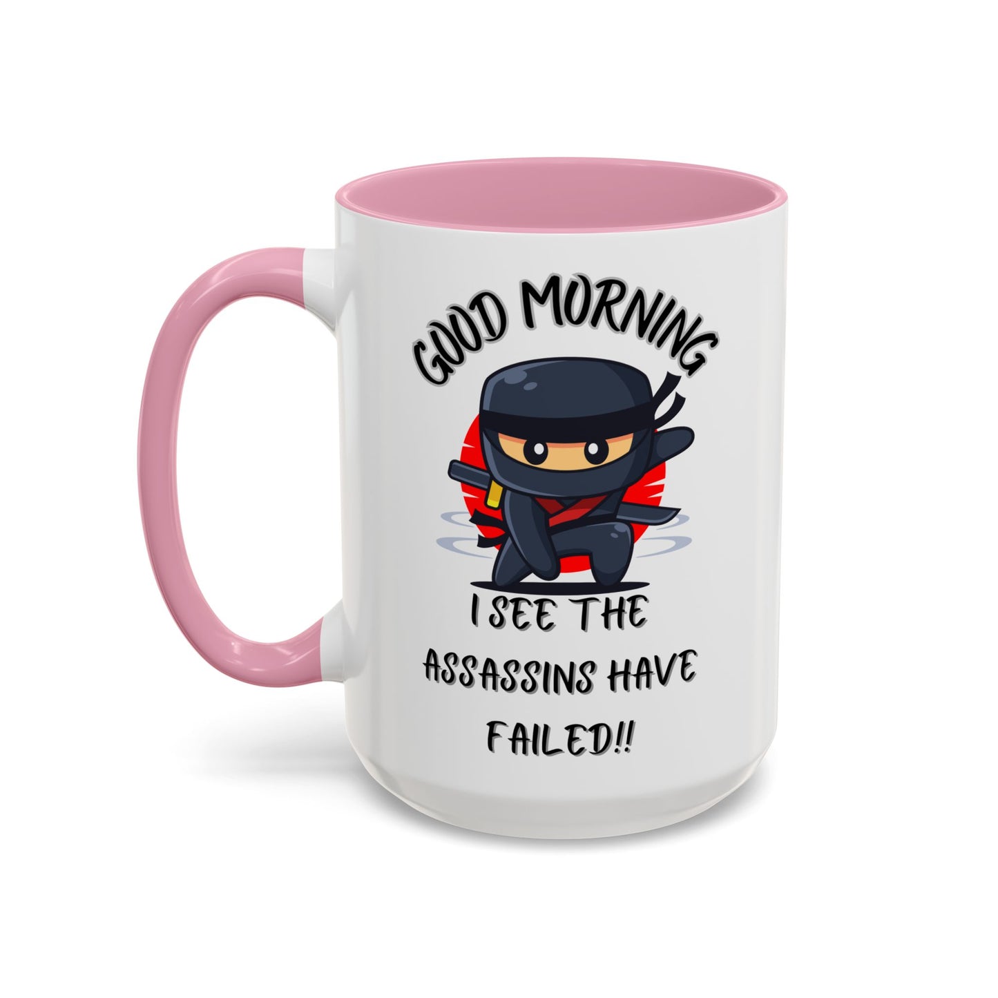 Colourful Assassins have failed Coffee Mug, 11oz/15oz, Funny Gift for Him/Her, Office Humor, Birthday Present, Unique Ceramic Mugs