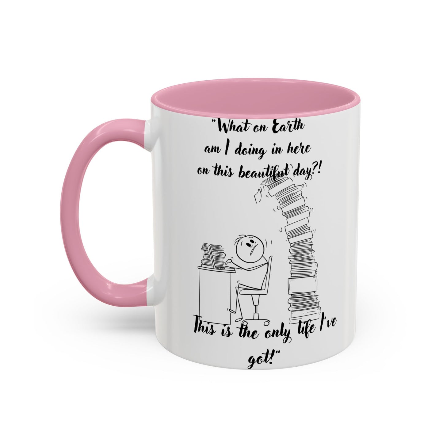 What am I doing here Coffee Mug - Perfect for Writers, Students, and Book Lovers!