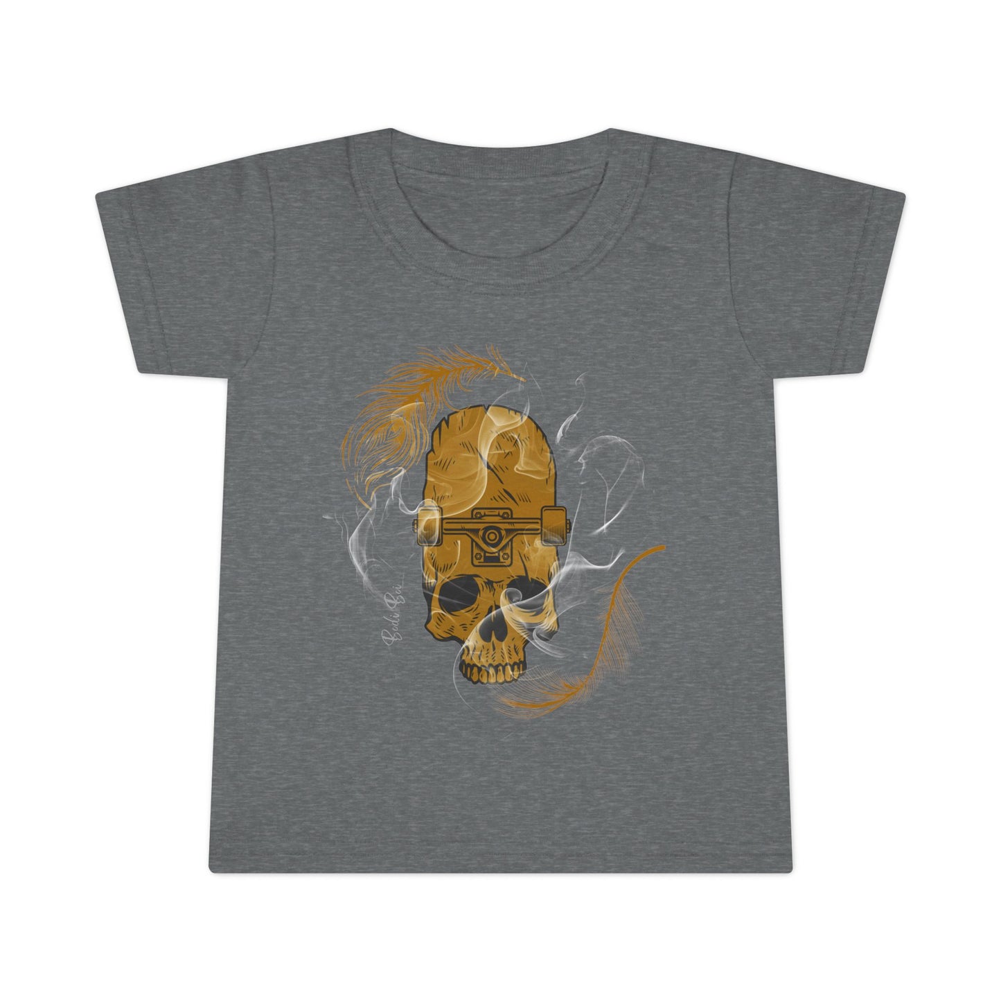Toddler Mum I'm Here Skull T-Shirt - Cool Graphic Tee, Baby Announcement Shirt, Toddler Birthday Gift, Halloween Outfit, Unique Fun Apparel