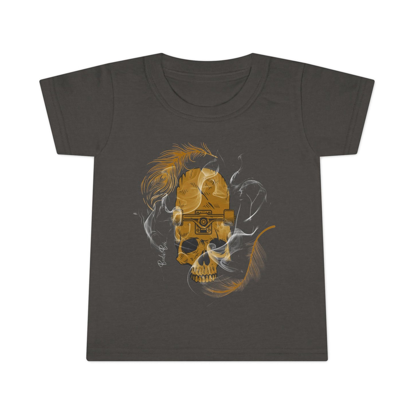 Toddler Mum I'm Here Skull T-Shirt - Cool Graphic Tee, Baby Announcement Shirt, Toddler Birthday Gift, Halloween Outfit, Unique Fun Apparel