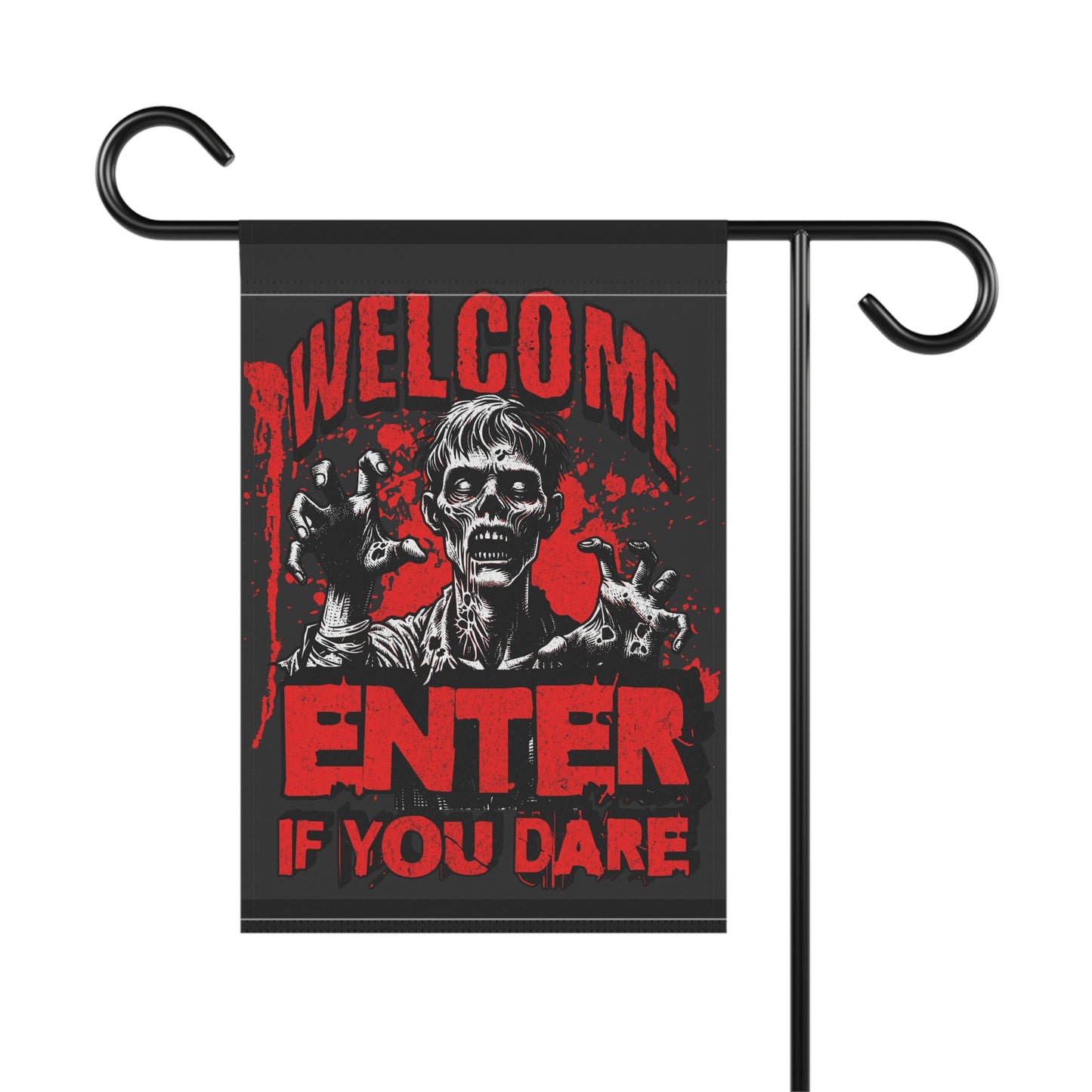 Spooky Garden Banner: Halloween Decor, Yard Sign, Outdoor Decoration, Fall Festivities, Haunted House