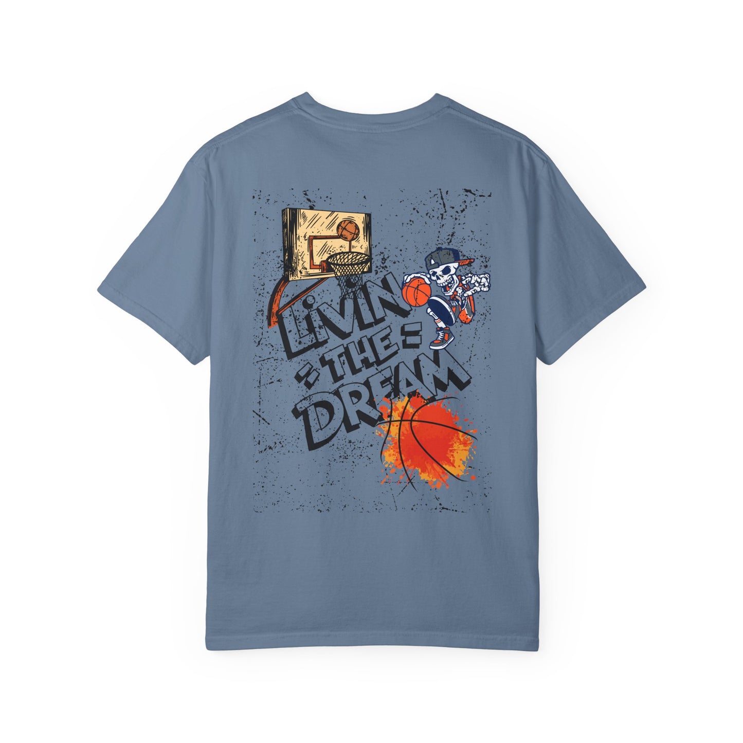 Living the Dream T-Shirt, Unisex Basketball Tee, Gift for Sports Lovers, Casual Wear, Unique Graphic T-Shirt, Streetwear Fashion