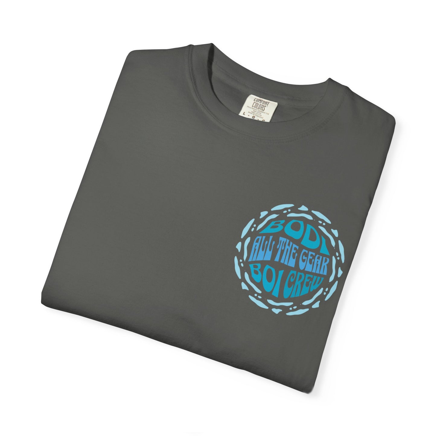 Bodi Gear Crew T-Shirt | Unisex Casual Graphic Tee for Outdoor Adventures, Gift for Him, Retro Style, Summer Vibe, Relaxed Fit