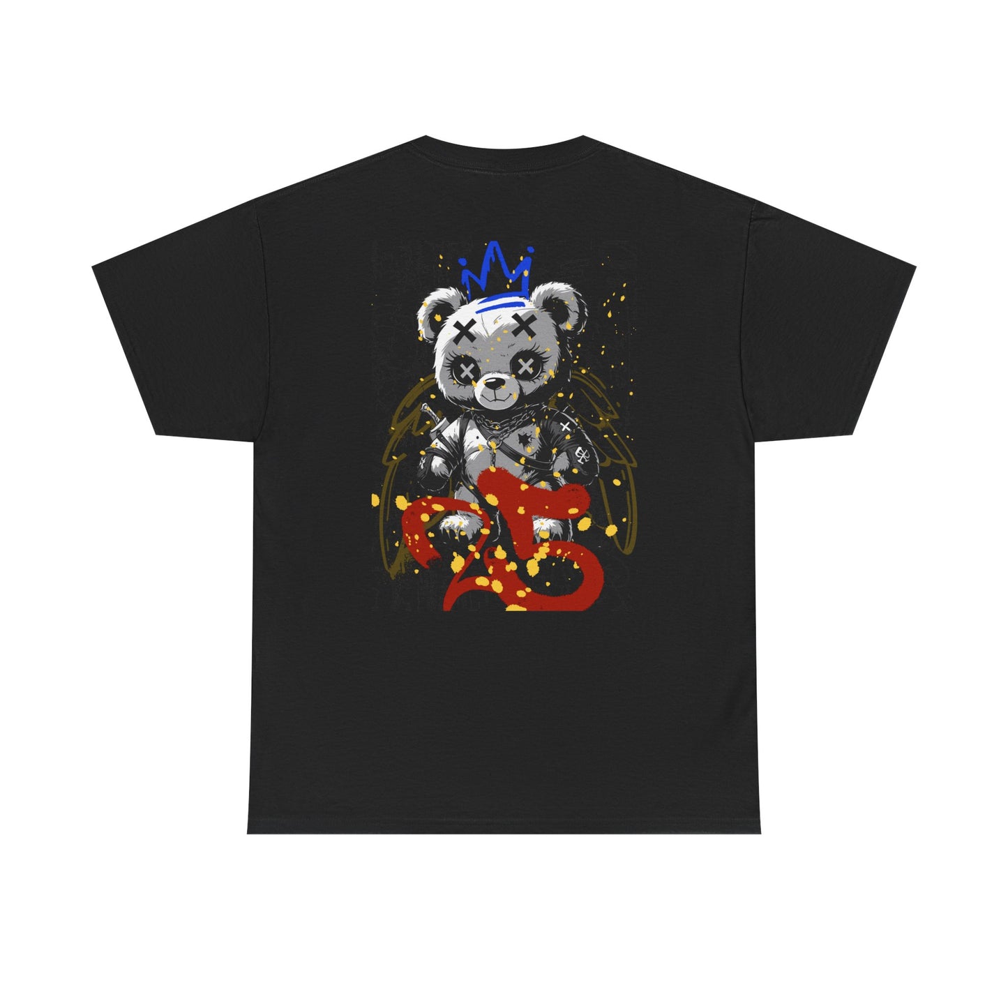 Skull & Bear Graphic Tee, Unisex Heavy Cotton Shirt for Casual Wear, Gift for Birthdays, Halloween, Gothic Tee, Cool Tee, Bear Lover Gift,