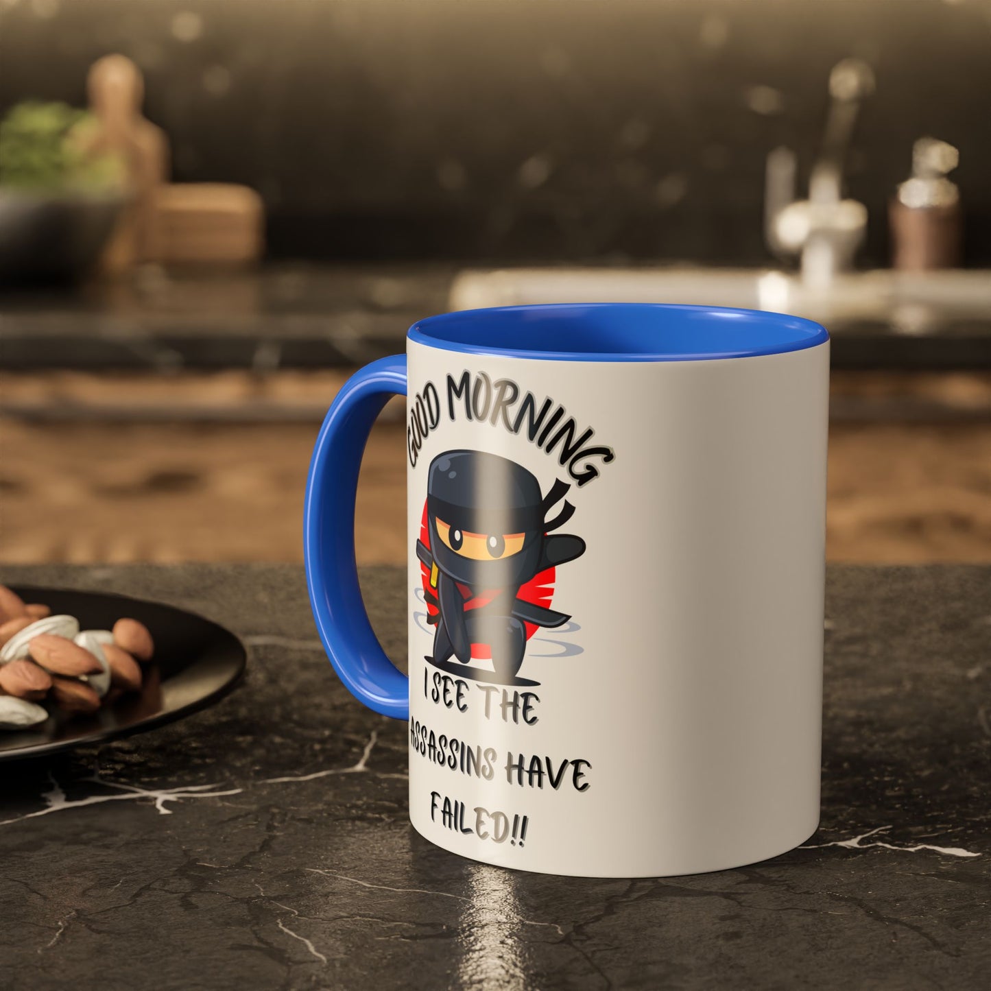 Colourful Assassins have failed Coffee Mug, 11oz/15oz, Funny Gift for Him/Her, Office Humor, Birthday Present, Unique Ceramic Mugs