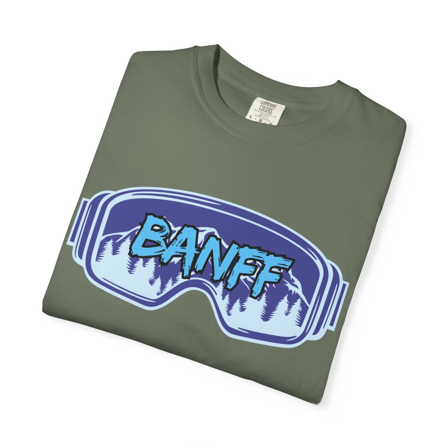 Banff Ski Adventure T-Shirt - Unisex Garment-Dyed Tee, Snowboarder Gift, Winter Sports Apparel, Ski Trip Souvenir, Funny Travel Shirt