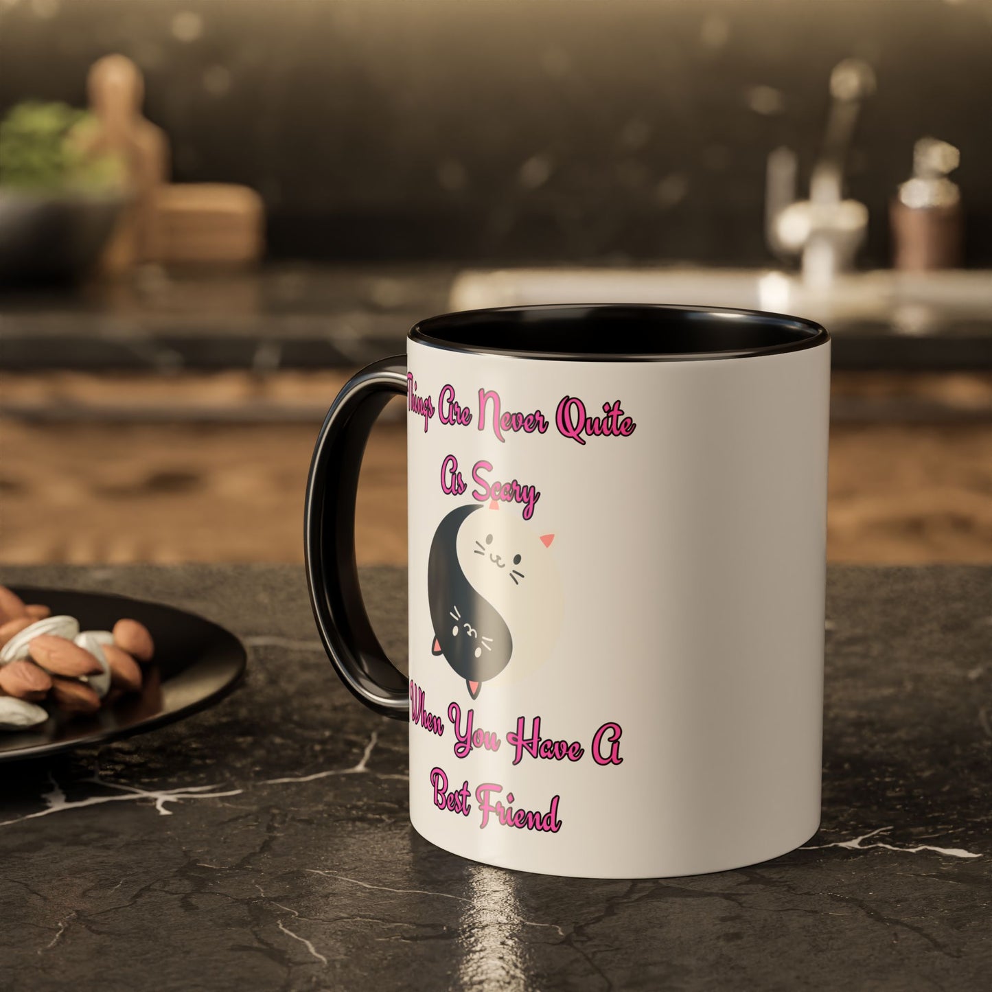 Cute Best Friend Coffee Mug | Colorful Ceramic Mug for Friendship | Gift for Besties, Birthdays, Friendship Day, Cute Mug