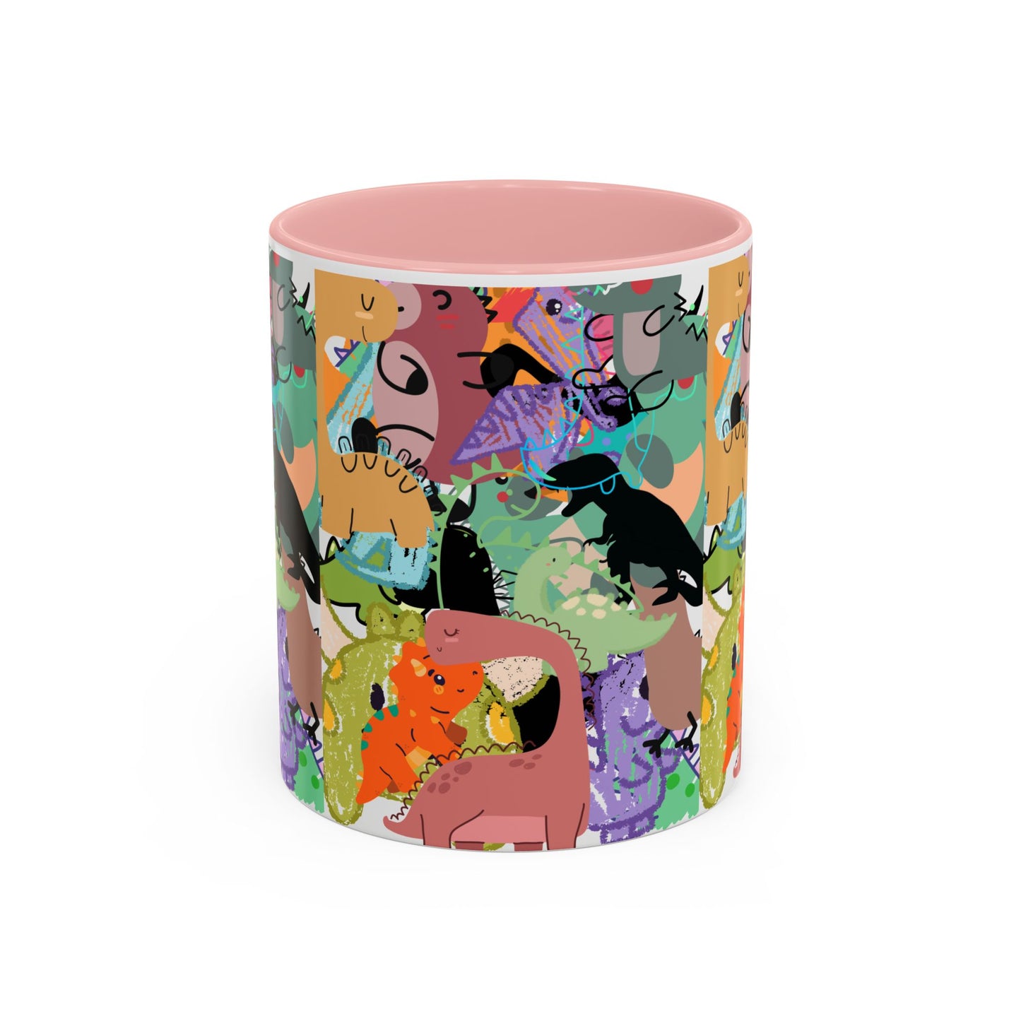 Vibrant Animal Pattern Coffee Mug, Fun Animal Mug, Colorful Mug Gift, Unique Coffee Cup, Quirky Cat Mug, Animal Lovers Drinkware