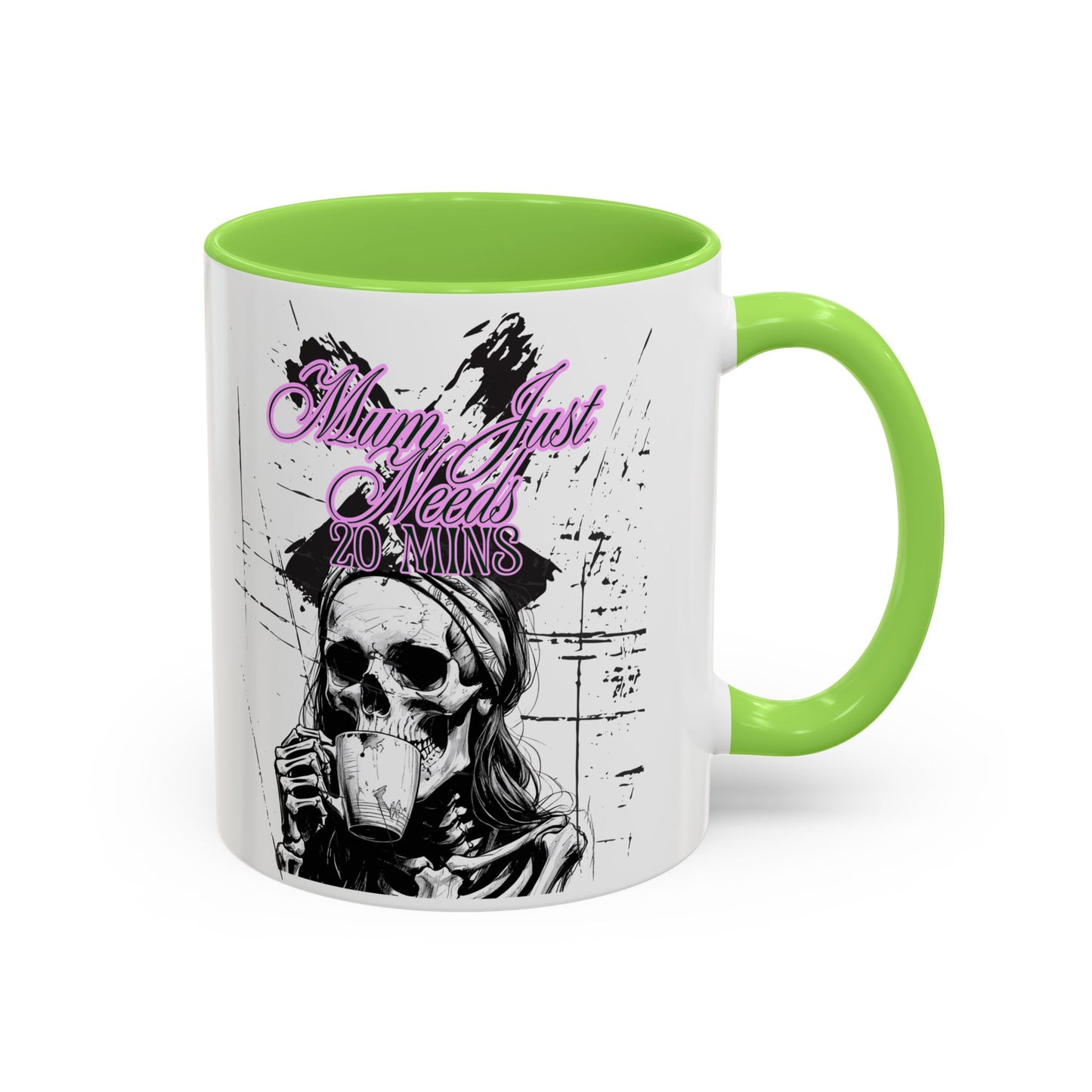 Mum Just Needs 20 min | Perfect for Coffee Lovers, Halloween Decor, Gift for Her, Unique Homeware, Fun Office Mug