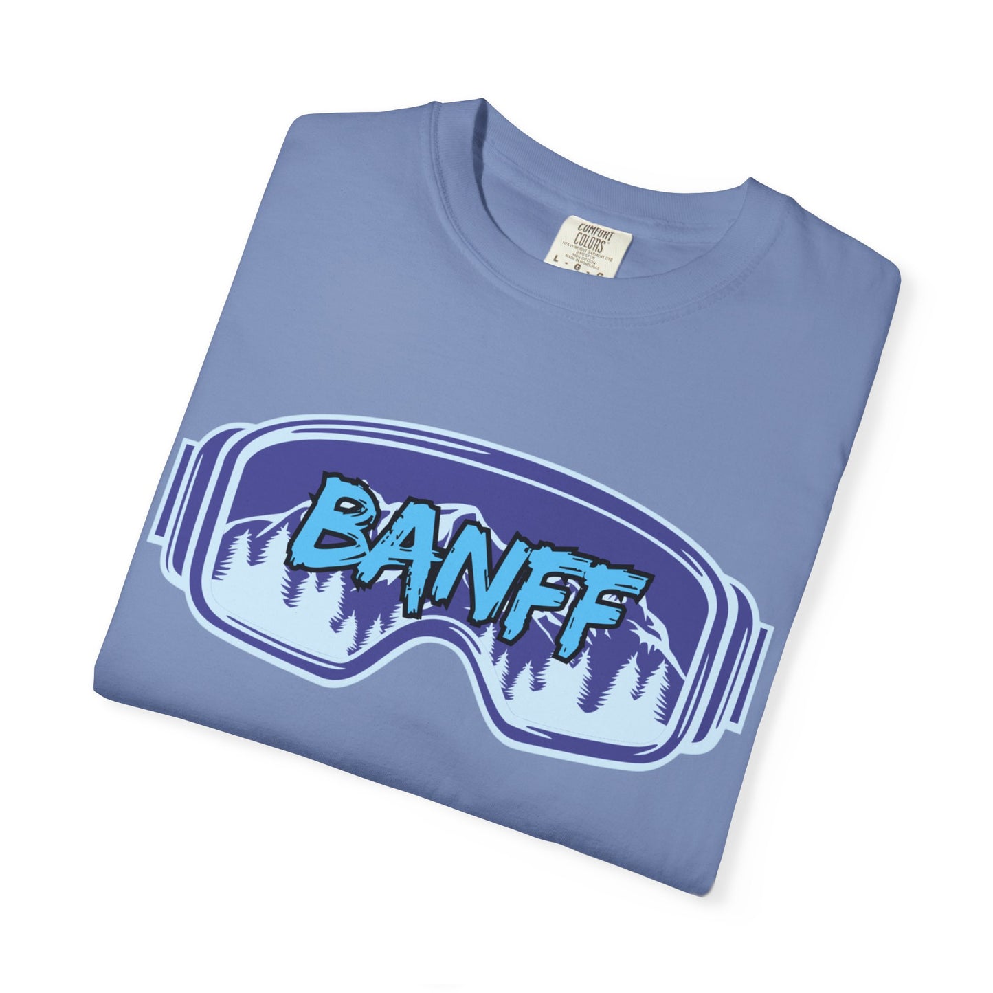 Banff Ski Adventure T-Shirt - Unisex Garment-Dyed Tee, Snowboarder Gift, Winter Sports Apparel, Ski Trip Souvenir, Funny Travel Shirt