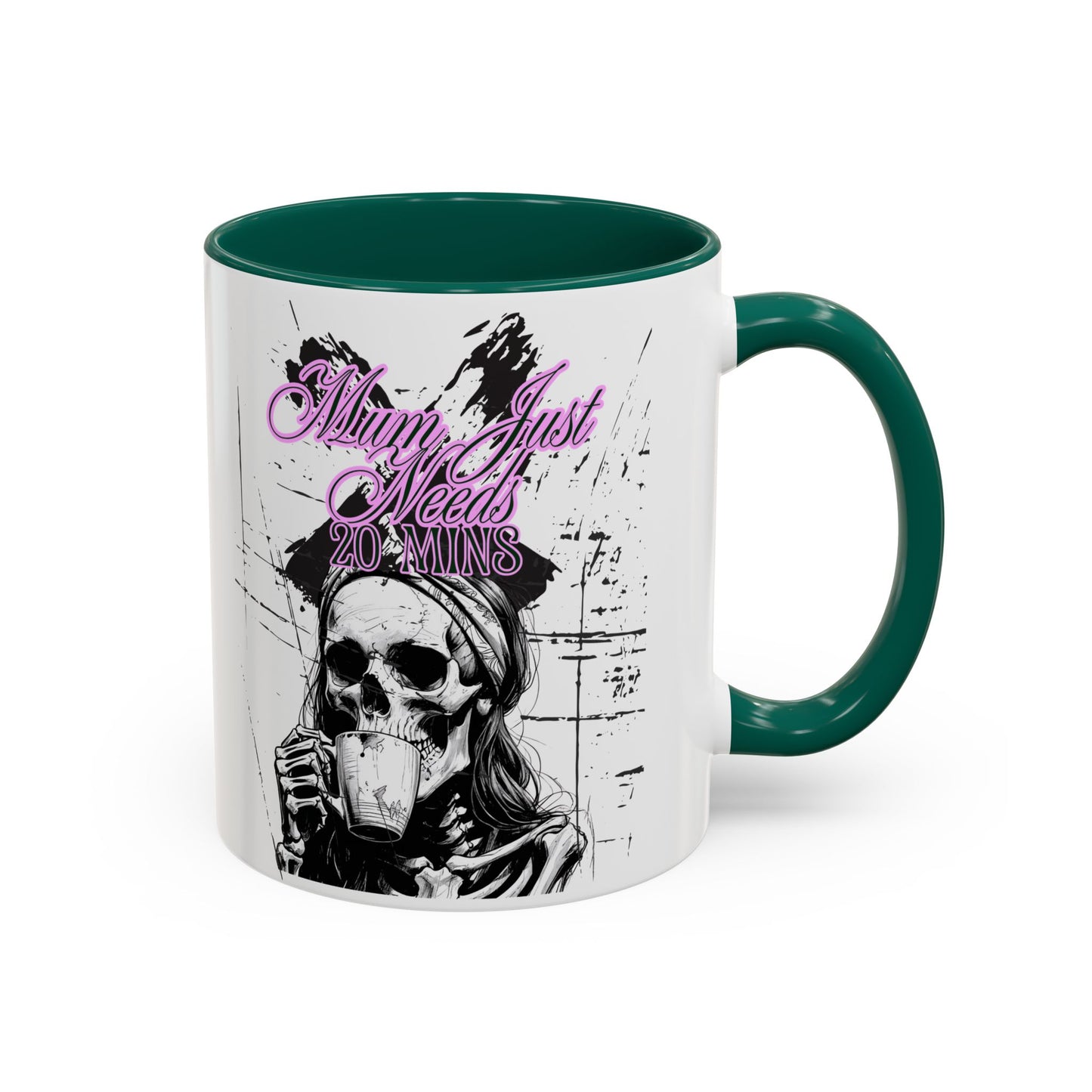 Mum Just Needs 20 min | Perfect for Coffee Lovers, Halloween Decor, Gift for Her, Unique Homeware, Fun Office Mug