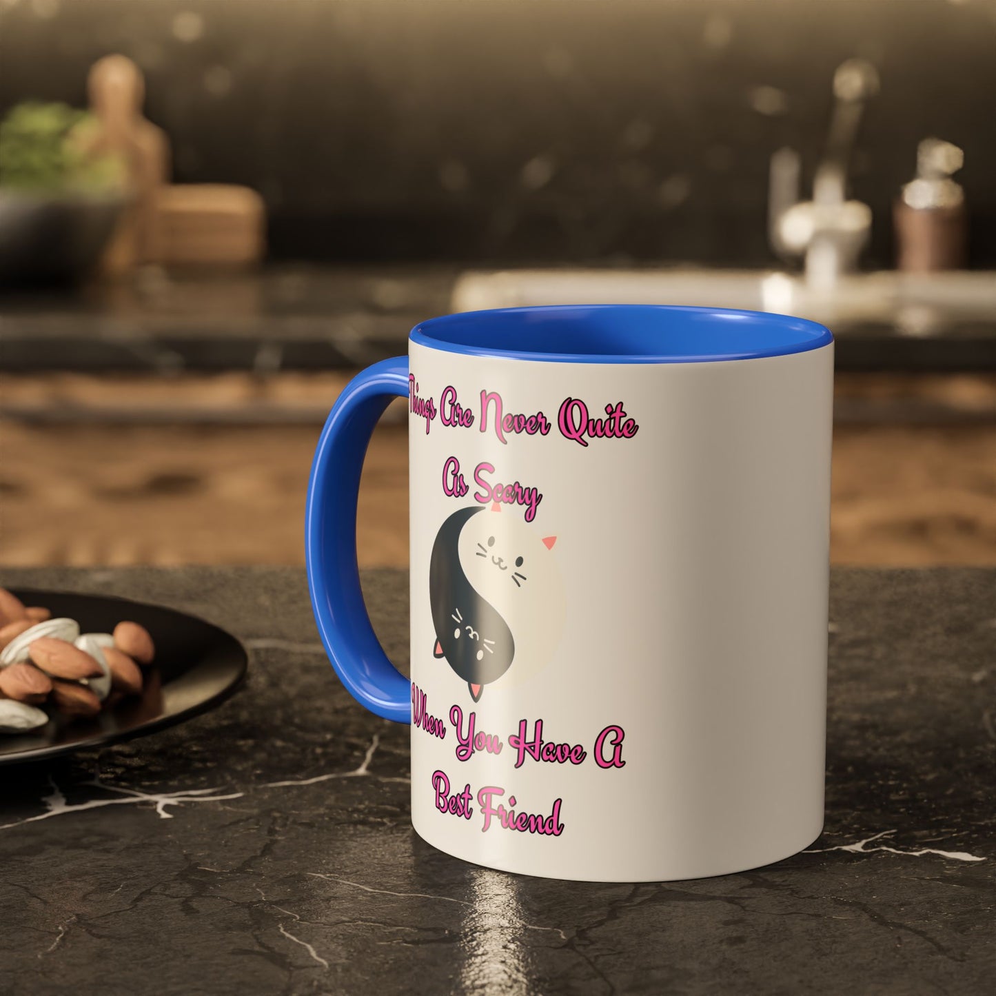 Cute Best Friend Coffee Mug | Colorful Ceramic Mug for Friendship | Gift for Besties, Birthdays, Friendship Day, Cute Mug