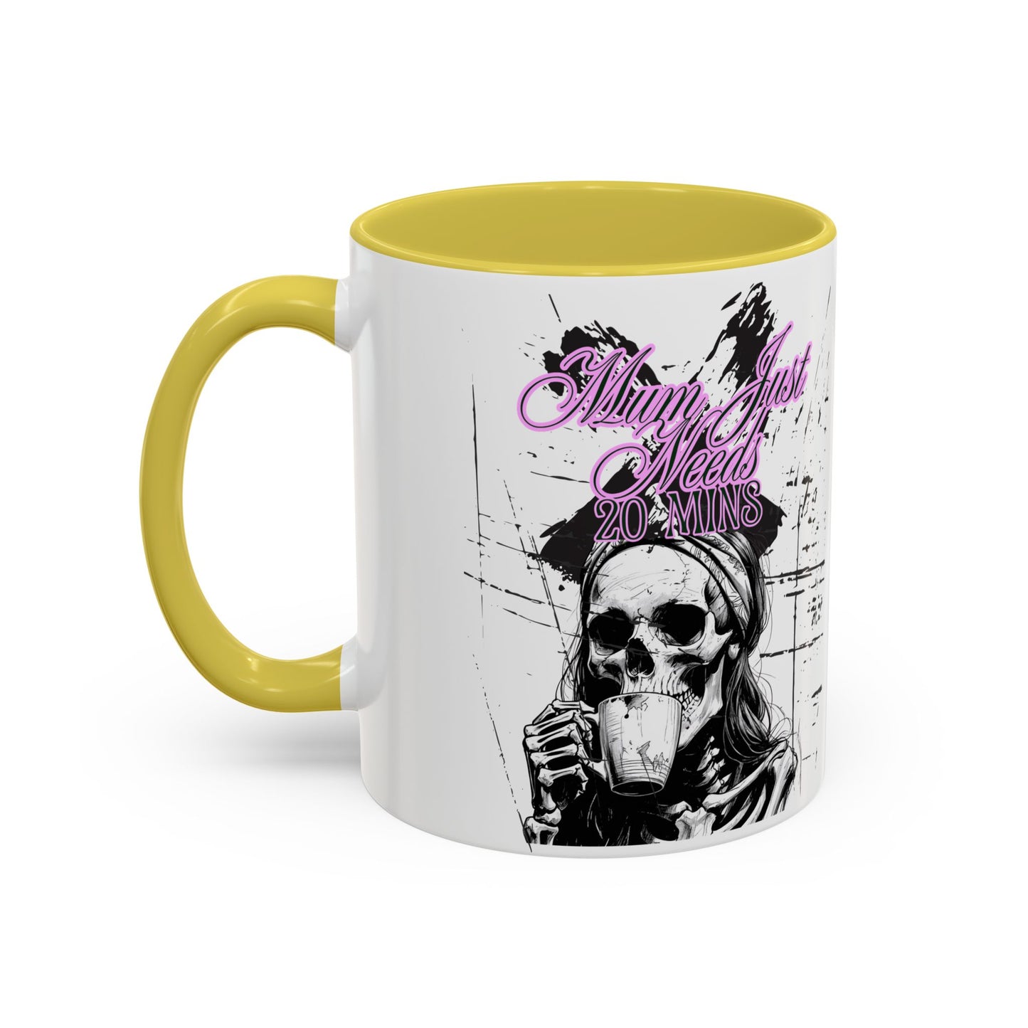 Mum Just Needs 20 min | Perfect for Coffee Lovers, Halloween Decor, Gift for Her, Unique Homeware, Fun Office Mug