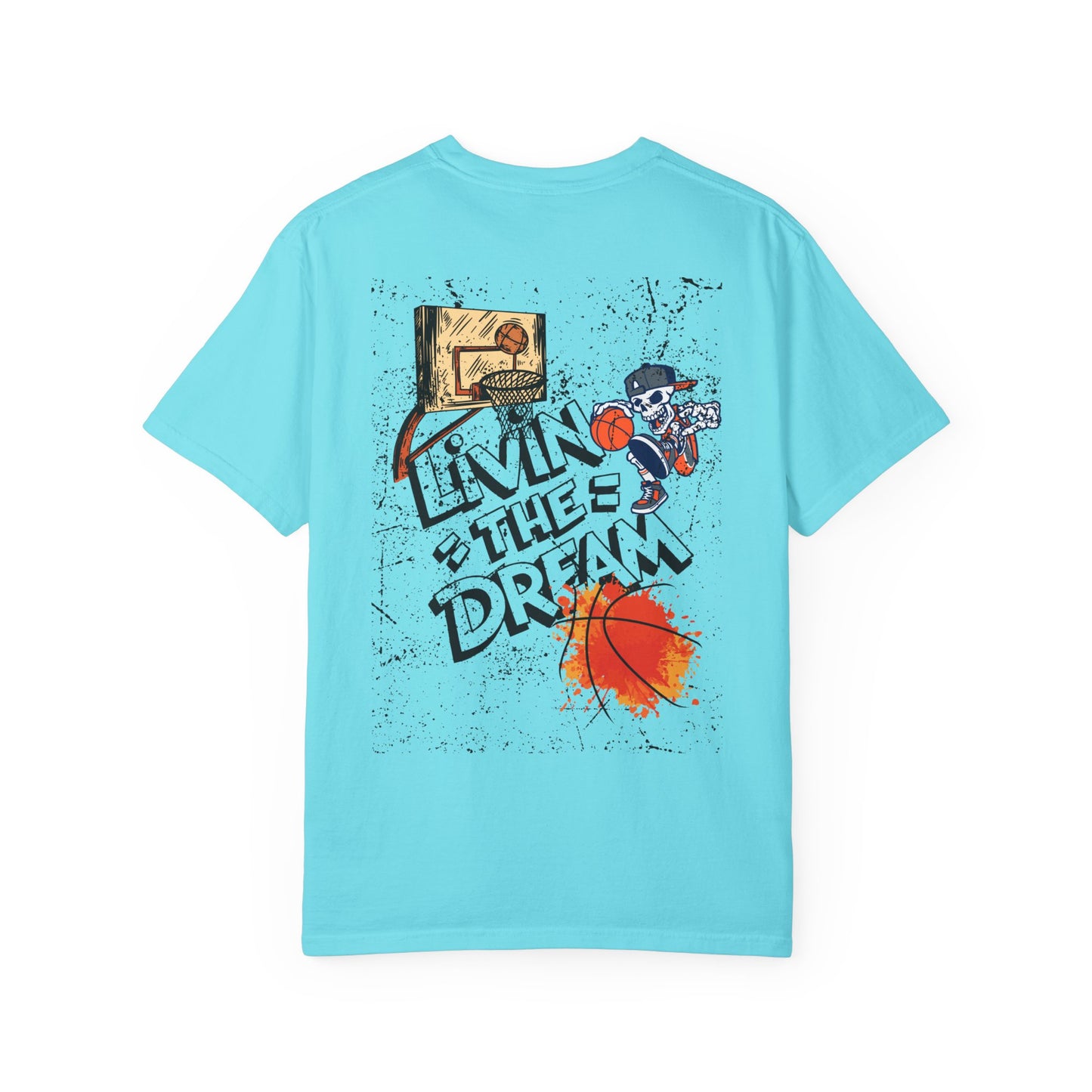 Living the Dream T-Shirt, Unisex Basketball Tee, Gift for Sports Lovers, Casual Wear, Unique Graphic T-Shirt, Streetwear Fashion