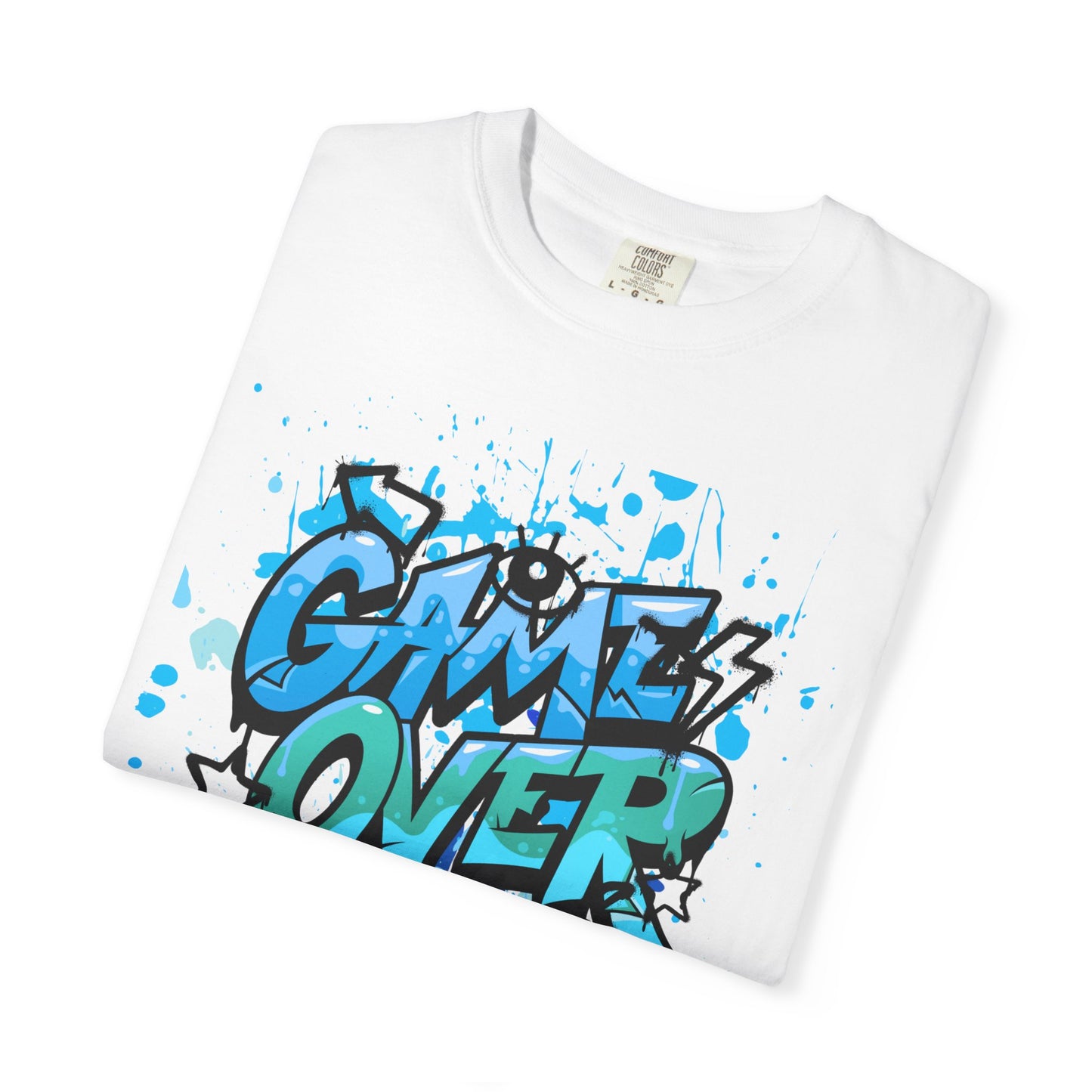 Gamer Skull T-shirt, Unisex Graphic Tee, Game Over Apparel, Casual Wear, Gift for Gamers, Streetwear, Cool Graphic Shirt