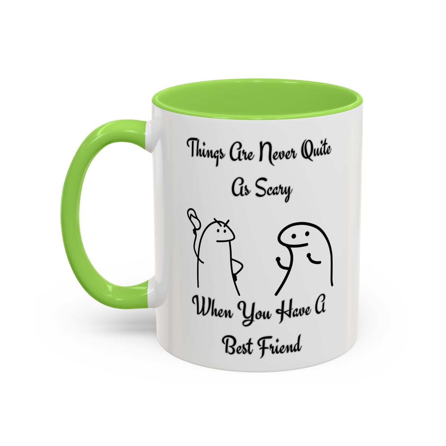 Best Friend Coffee Mug, Colorful Friendship Mug, Cute Gift for Friends, Inspirational Quote Mug, 11oz, 15oz