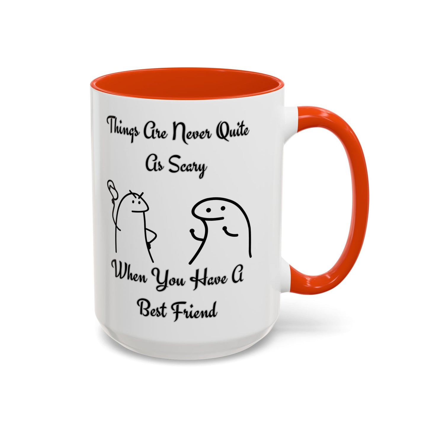 Best Friend Coffee Mug, Colorful Friendship Mug, Cute Gift for Friends, Inspirational Quote Mug, 11oz, 15oz