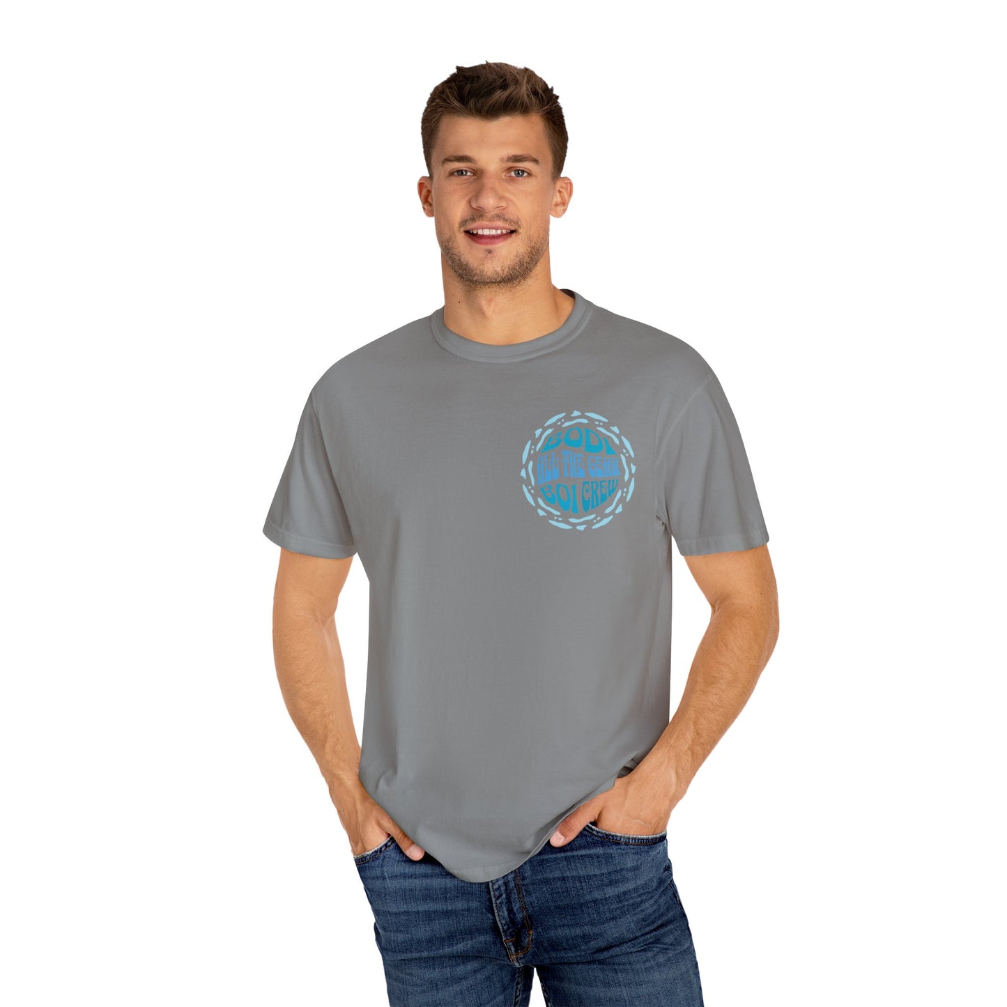 Bodi Gear Crew T-Shirt | Unisex Casual Graphic Tee for Outdoor Adventures, Gift for Him, Retro Style, Summer Vibe, Relaxed Fit