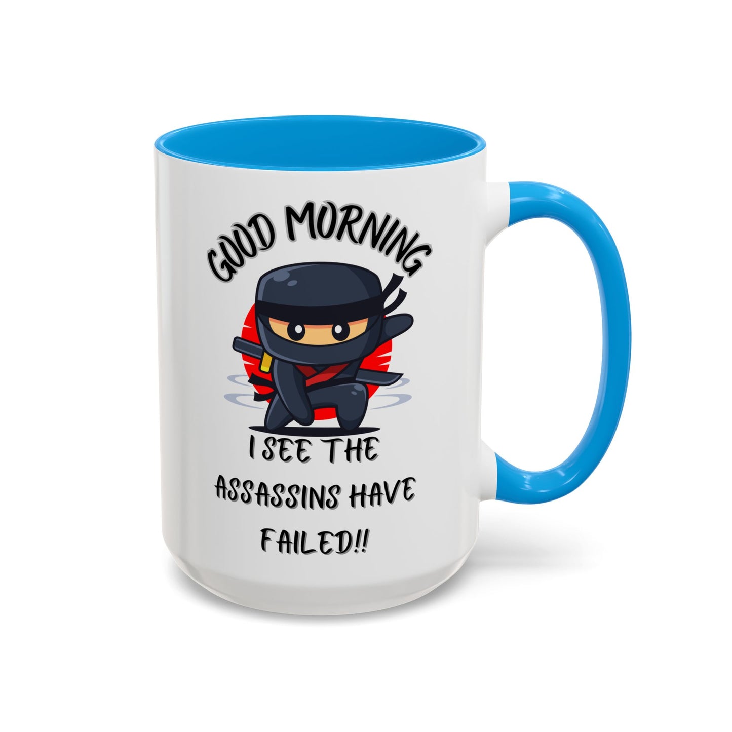 Colourful Assassins have failed Coffee Mug, 11oz/15oz, Funny Gift for Him/Her, Office Humor, Birthday Present, Unique Ceramic Mugs