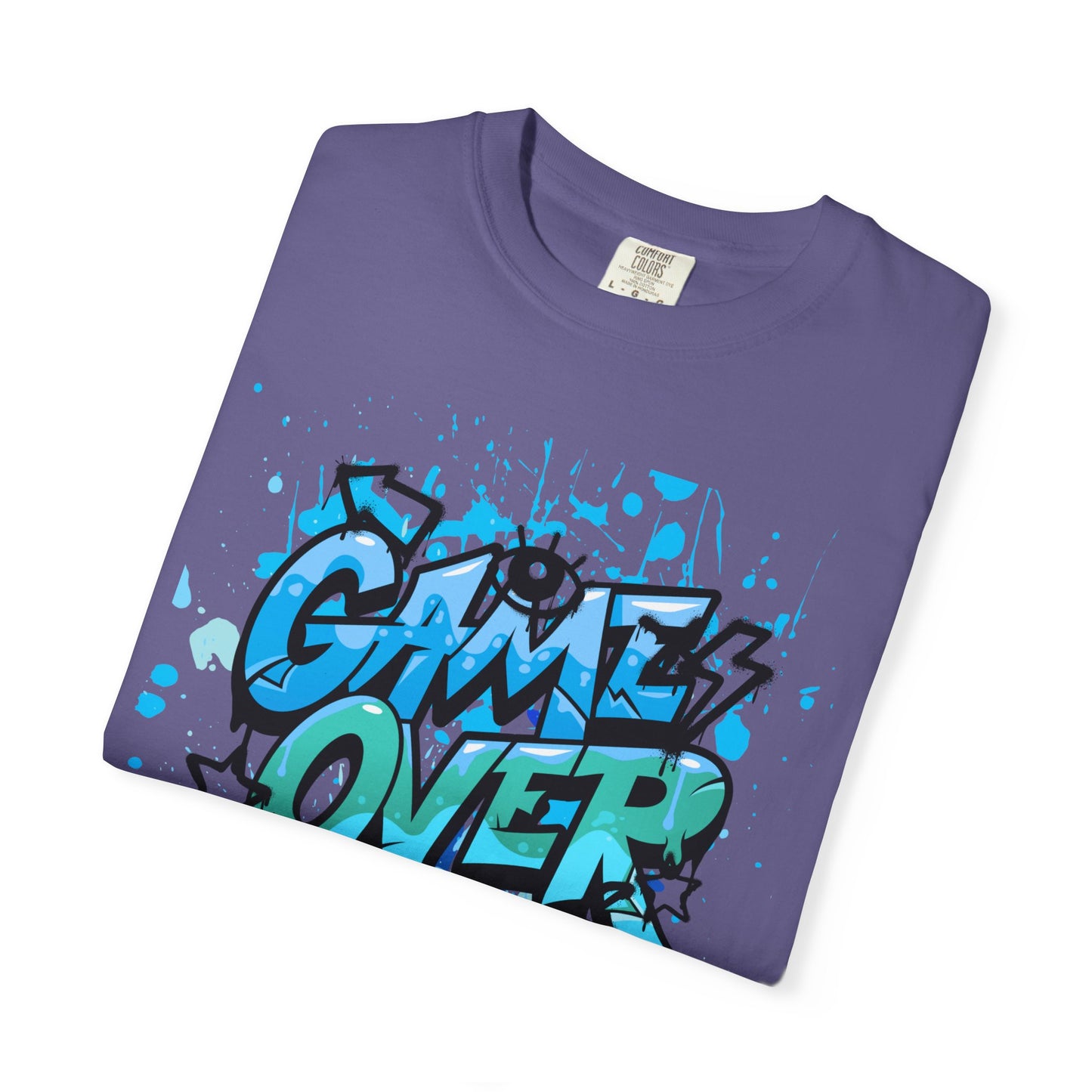 Gamer Skull T-shirt, Unisex Graphic Tee, Game Over Apparel, Casual Wear, Gift for Gamers, Streetwear, Cool Graphic Shirt