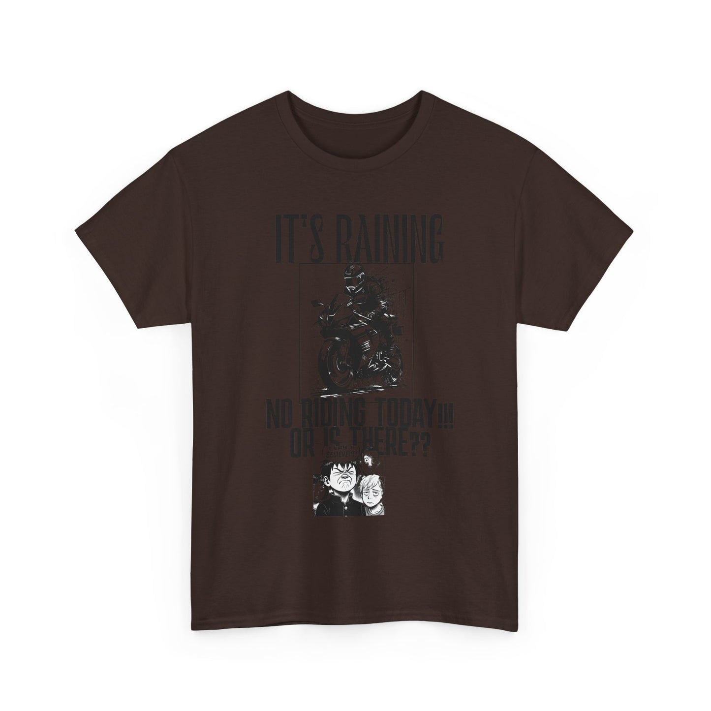 Motorcycle Rainy Day Tee - Fun Biker Shirt for Riders, Unisex Graphic Tee, Gift for Motorcycle Enthusiasts, Outdoor Adventure Apparel