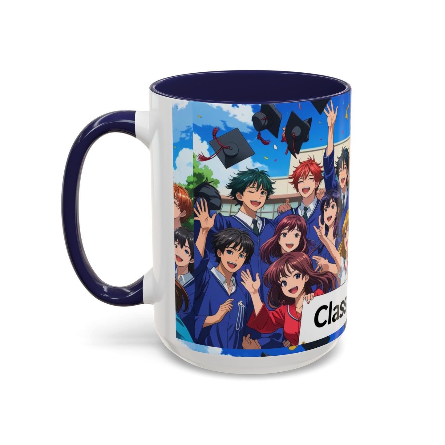 Anime Graduation Coffee Mug for Class of 2025, Personalized Gift, School Memories, Graduation Celebration, Unique Teacher Gift