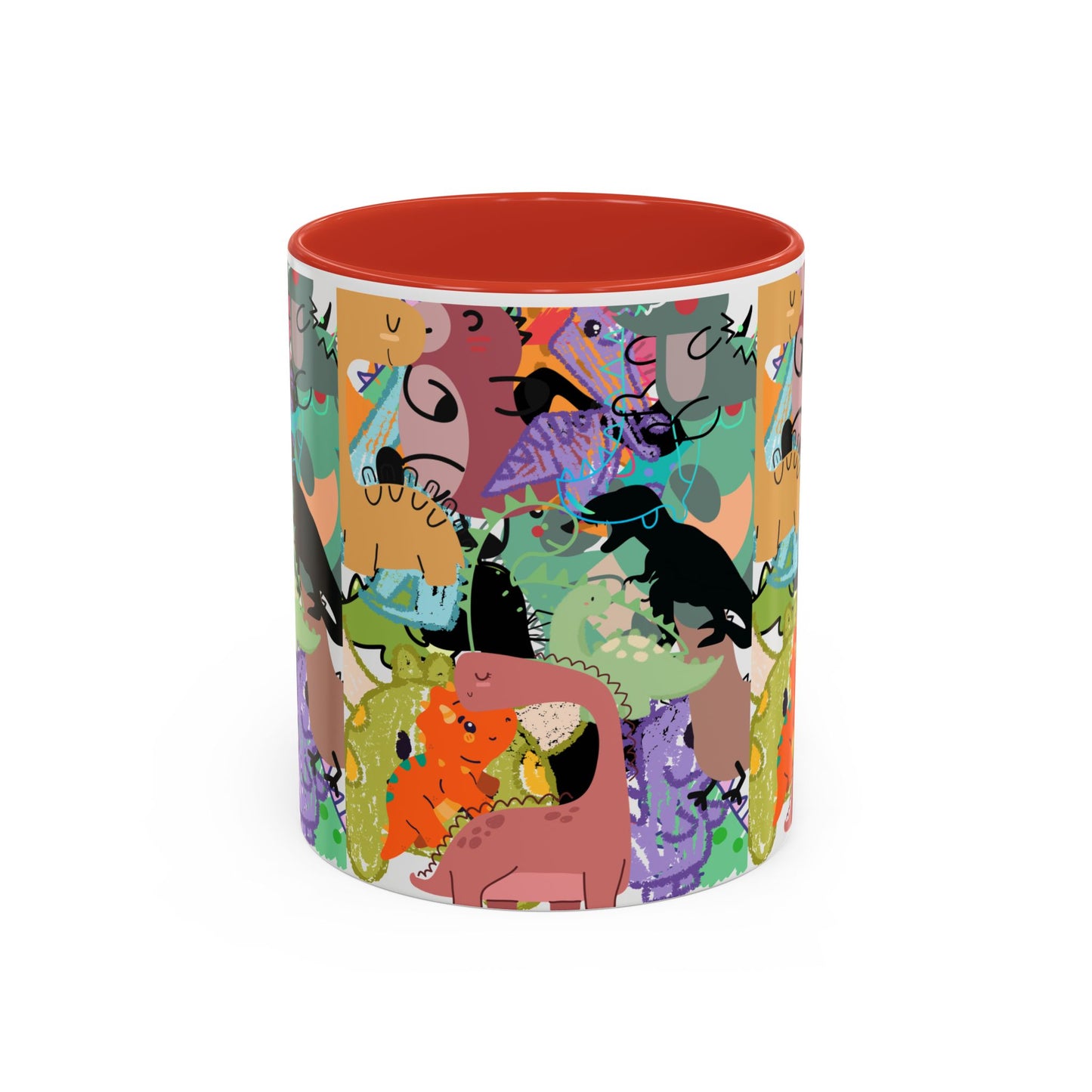 Vibrant Animal Pattern Coffee Mug, Fun Animal Mug, Colorful Mug Gift, Unique Coffee Cup, Quirky Cat Mug, Animal Lovers Drinkware