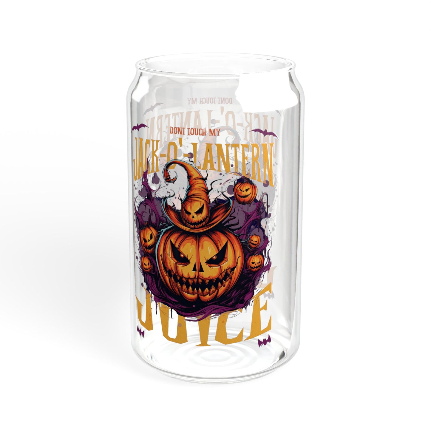 Halloween Sipper Glass, 16oz - Perfect for Fall Parties, Spooky Gatherings, Pumpkin Spice Lovers, Trick or Treating, Unique Gifts