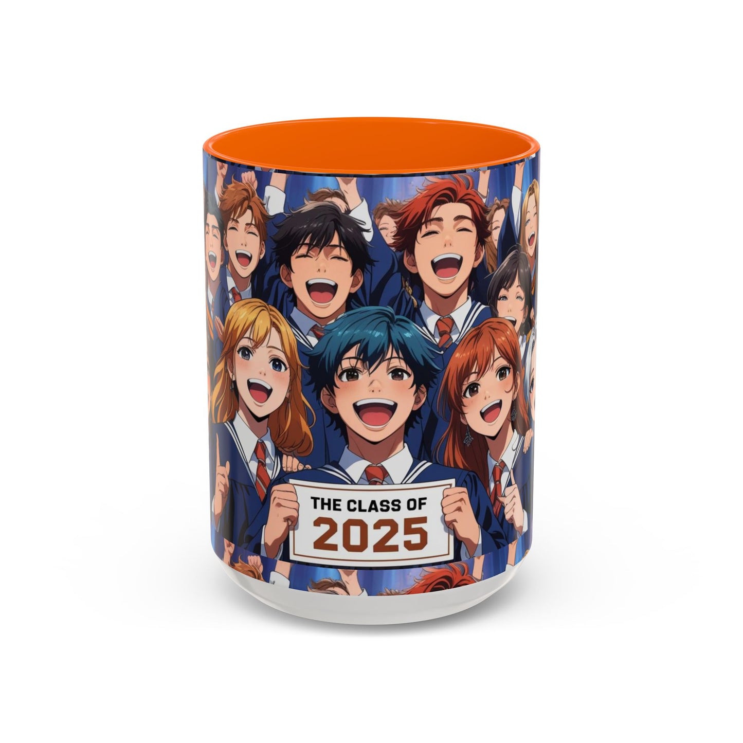 Anime Graduation Celebration Coffee Mug, Class of 2025 Mug, Anime Friends Mug, Gift for Graduates, School Spirit Mug