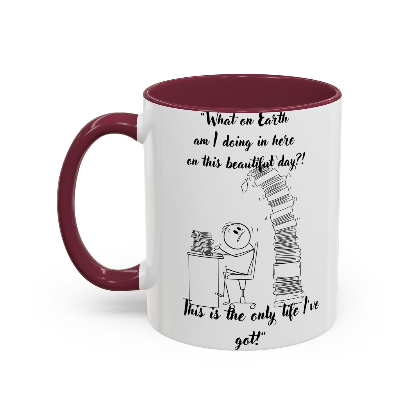 What am I doing here Coffee Mug - Perfect for Writers, Students, and Book Lovers!