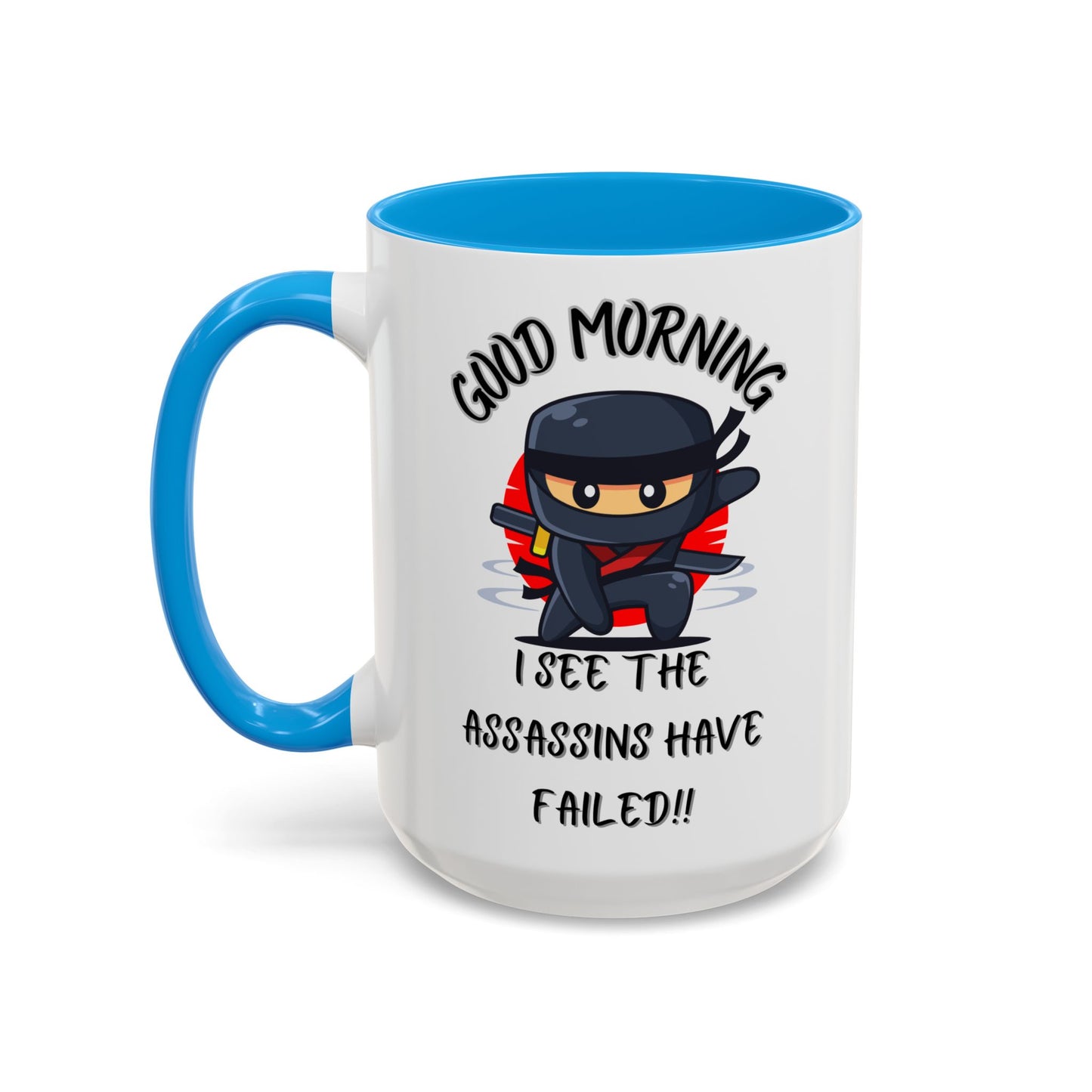 Colourful Assassins have failed Coffee Mug, 11oz/15oz, Funny Gift for Him/Her, Office Humor, Birthday Present, Unique Ceramic Mugs