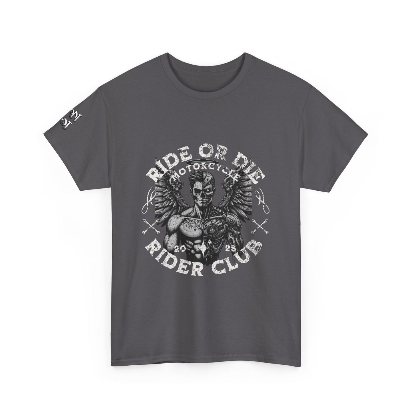 Ride or Die Motorcycle Unisex Heavy Cotton Tee, Biker Shirt, Motorcycle Club Apparel, Gift for Bikers, Casual Wear