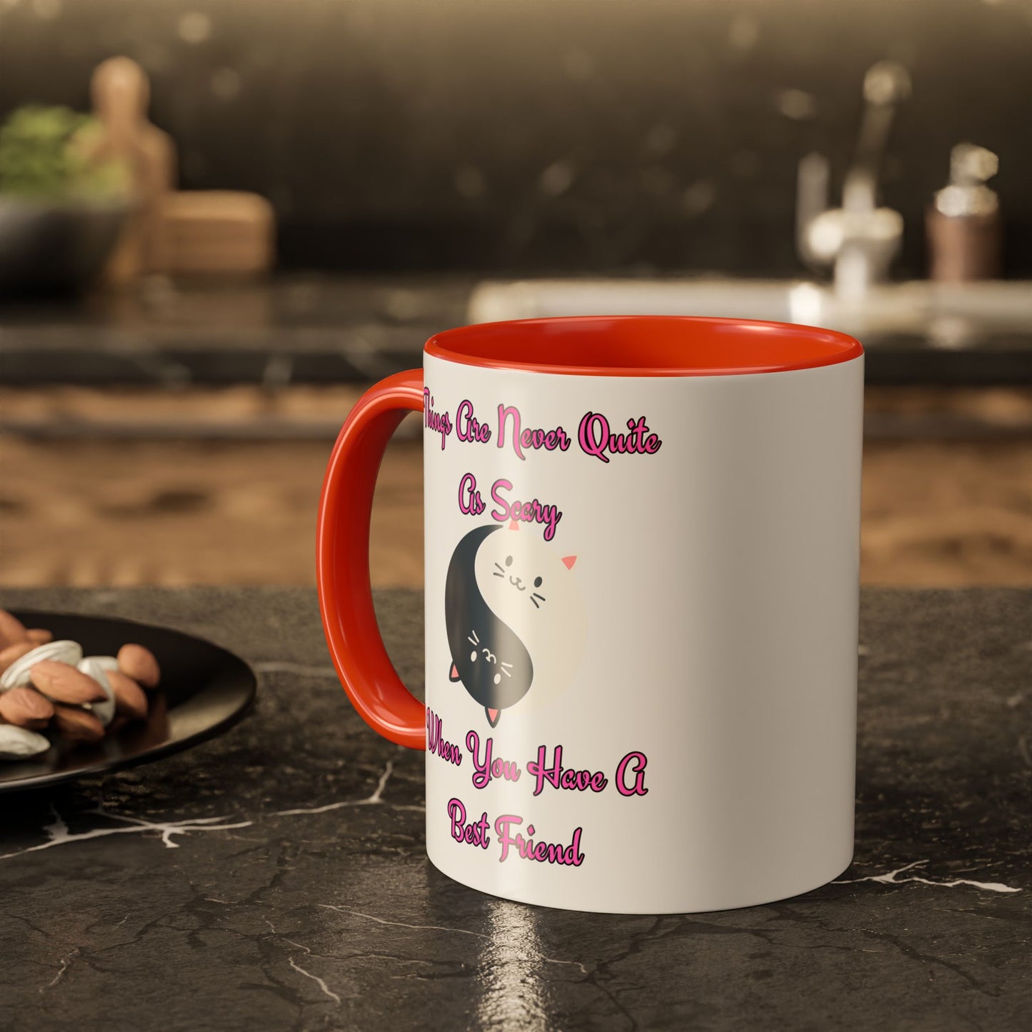 Cute Best Friend Coffee Mug | Colorful Ceramic Mug for Friendship | Gift for Besties, Birthdays, Friendship Day, Cute Mug