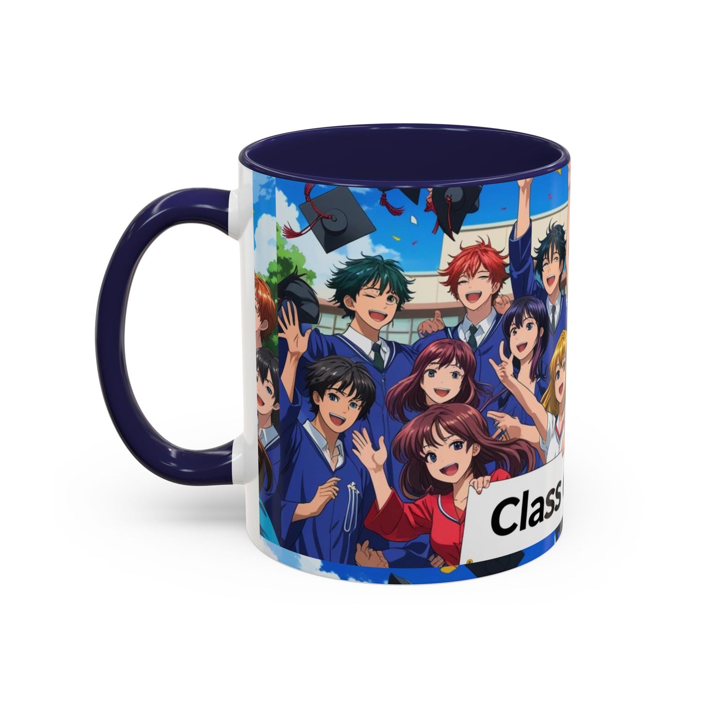 Anime Graduation Coffee Mug for Class of 2025, Personalized Gift, School Memories, Graduation Celebration, Unique Teacher Gift