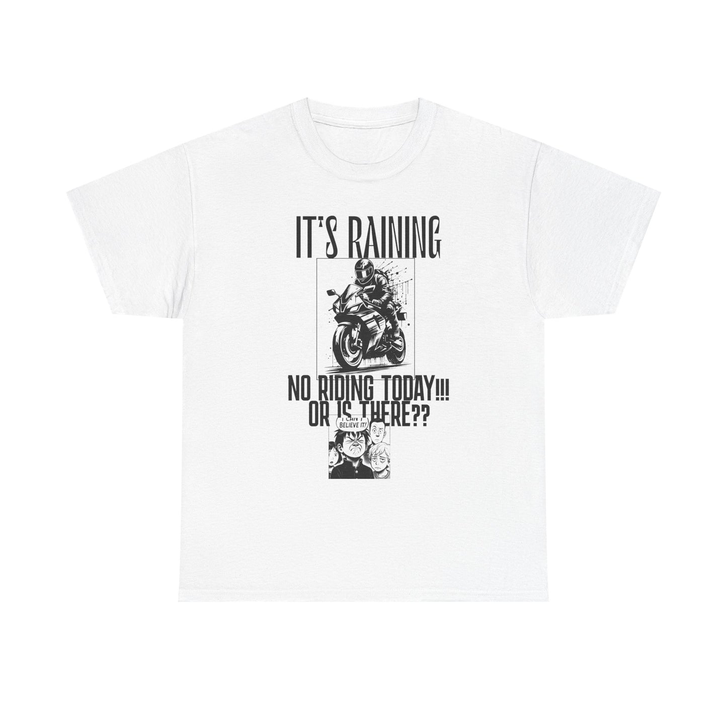 Motorcycle Rainy Day Tee - Fun Biker Shirt for Riders, Unisex Graphic Tee, Gift for Motorcycle Enthusiasts, Outdoor Adventure Apparel