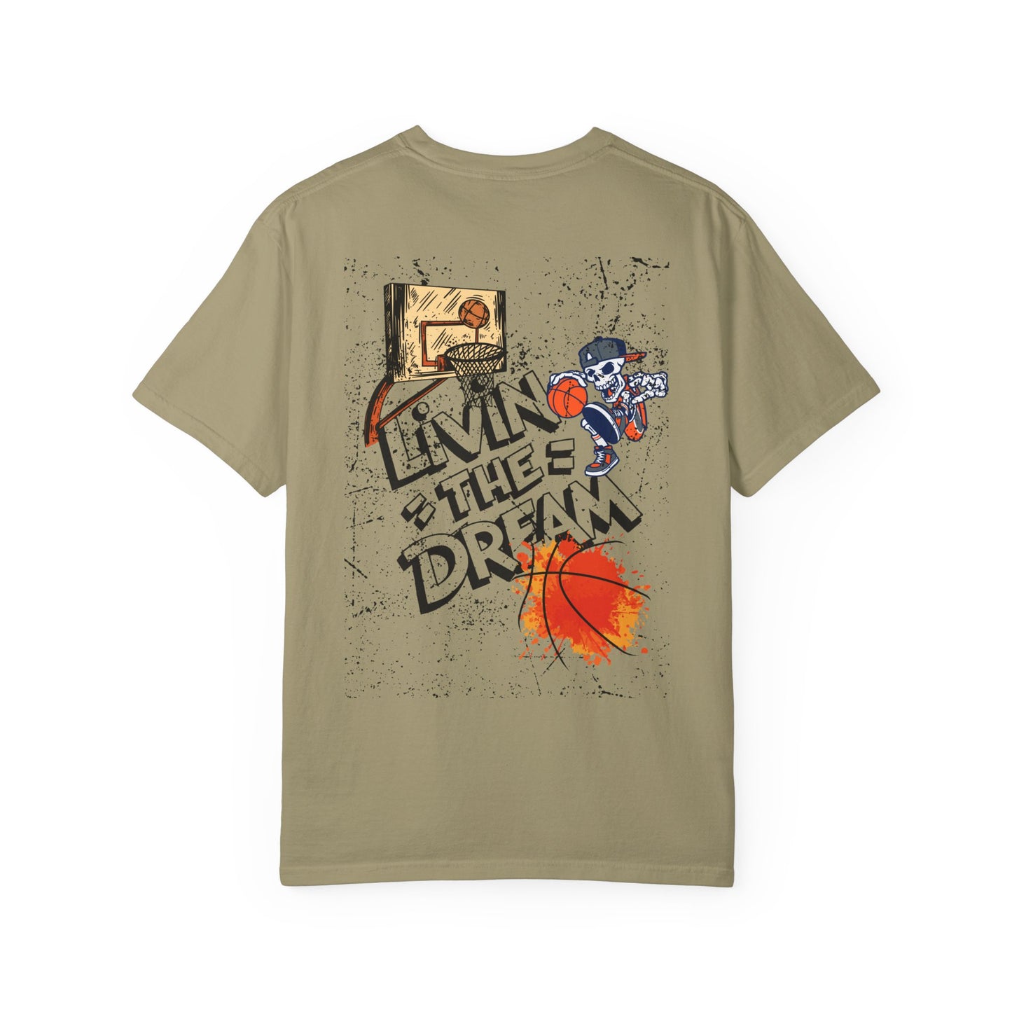 Living the Dream T-Shirt, Unisex Basketball Tee, Gift for Sports Lovers, Casual Wear, Unique Graphic T-Shirt, Streetwear Fashion
