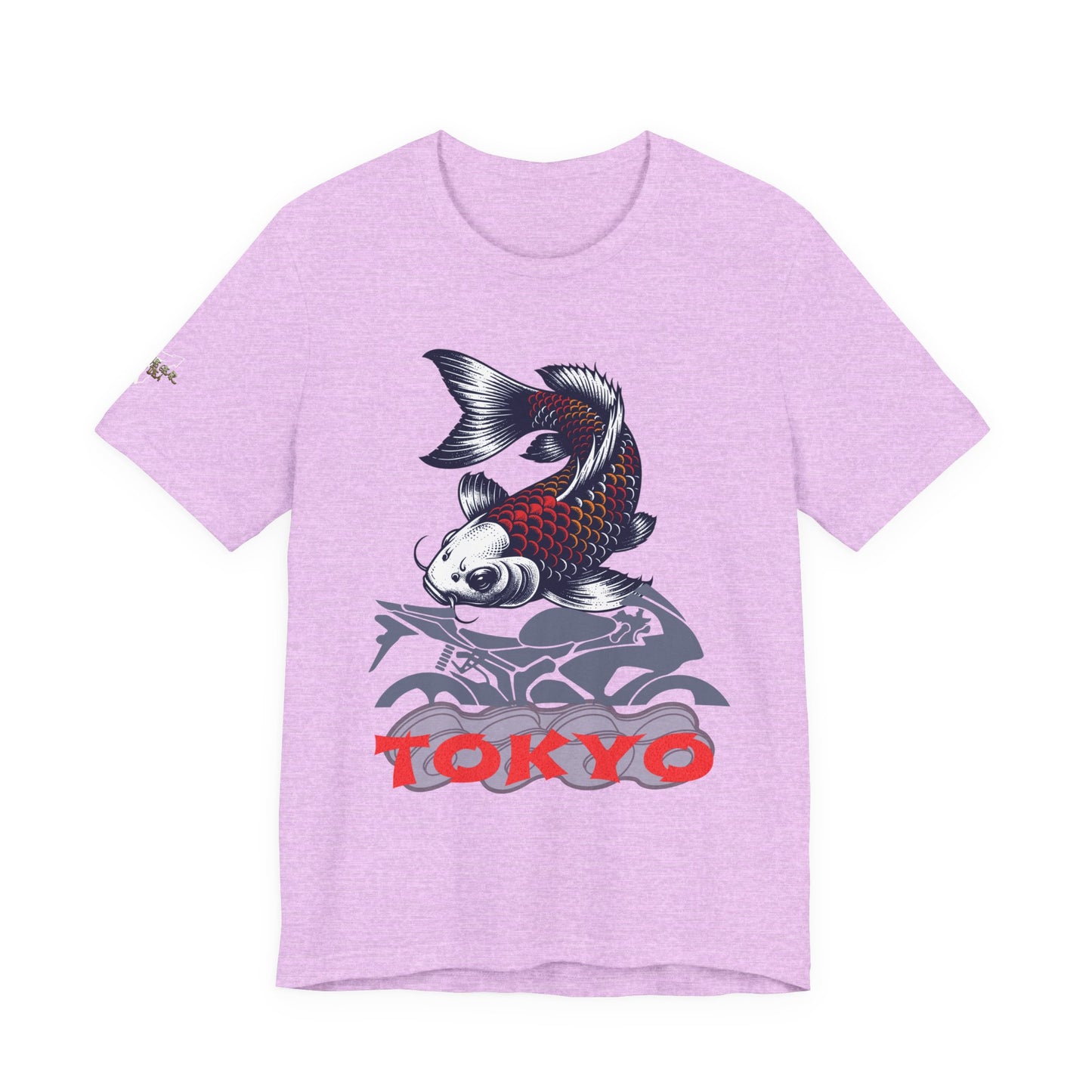 Tokyo Koi Graphic Tee, Casual Streetwear Shirt, Unisex Short Sleeve Top, Gift for Fishermen, Stylish Summer Fashion