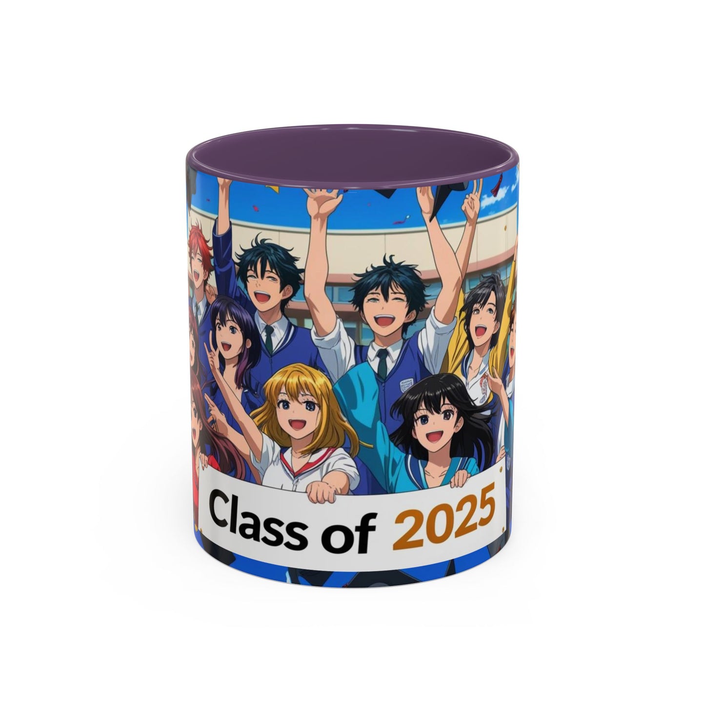 Anime Graduation Coffee Mug for Class of 2025, Personalized Gift, School Memories, Graduation Celebration, Unique Teacher Gift