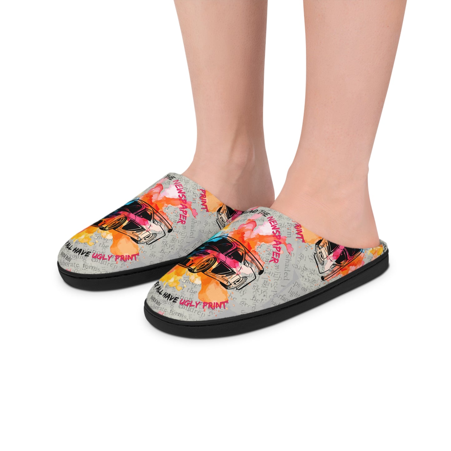 Vibrant Men's Indoor Slippers, Cozy House Shoes, Colorful Slipper Gift, Relaxation Footwear, Perfect for Lounging