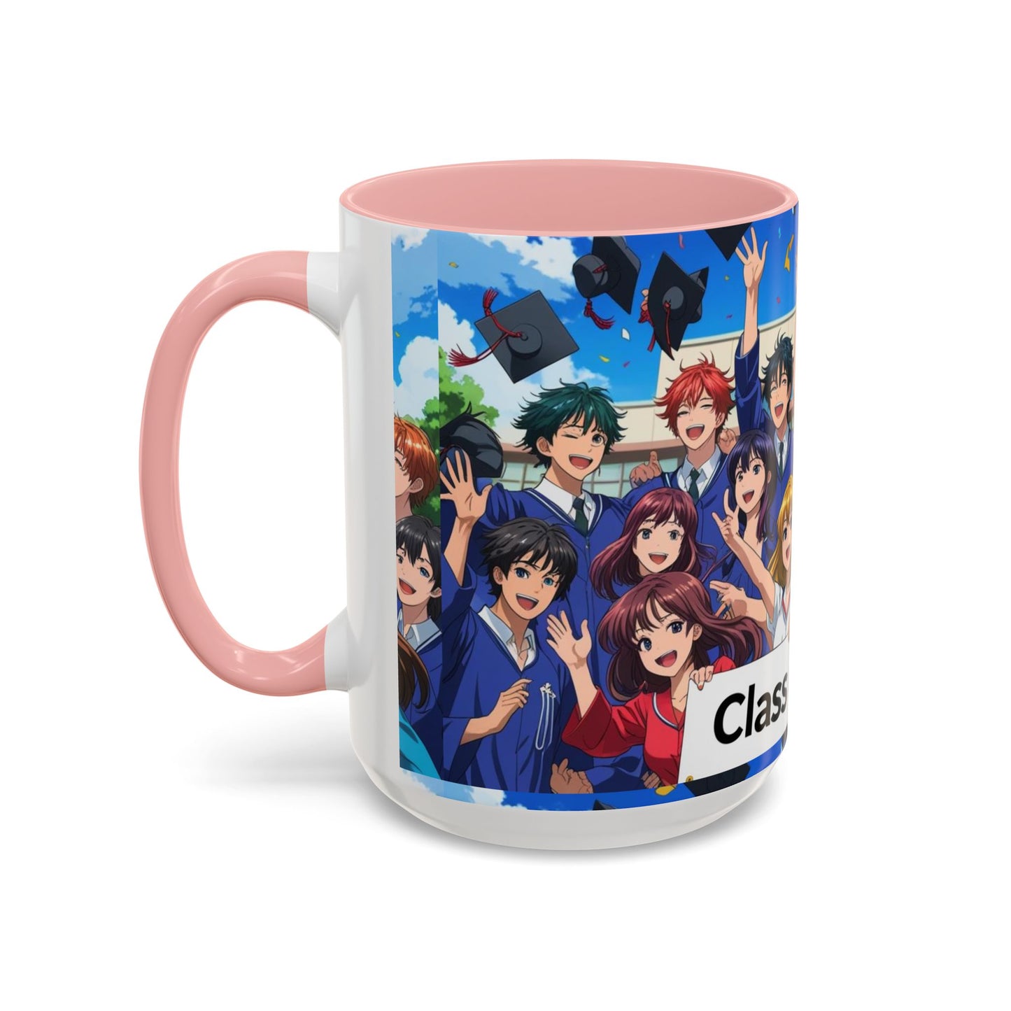 Anime Graduation Coffee Mug for Class of 2025, Personalized Gift, School Memories, Graduation Celebration, Unique Teacher Gift