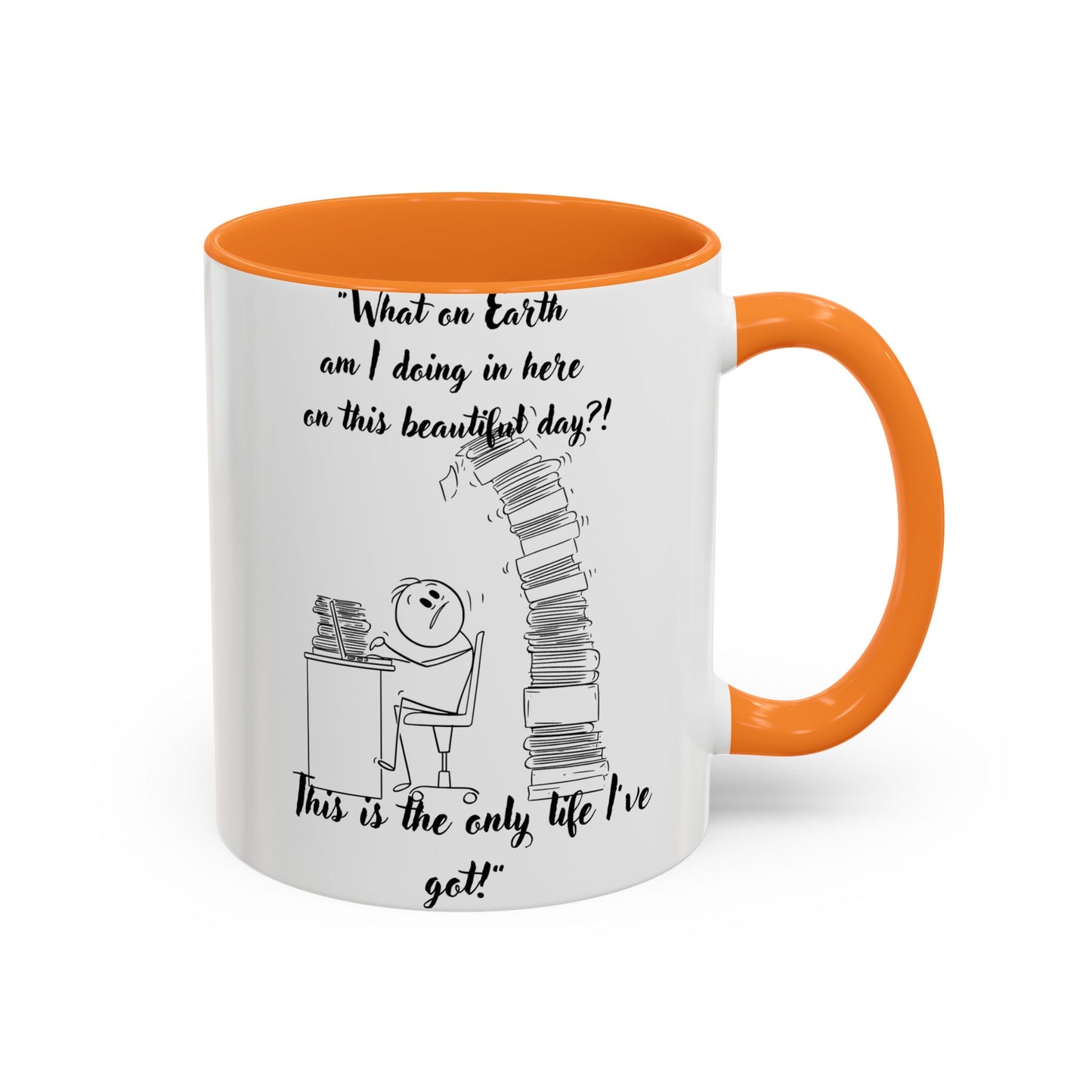 What am I doing here Coffee Mug - Perfect for Writers, Students, and Book Lovers!